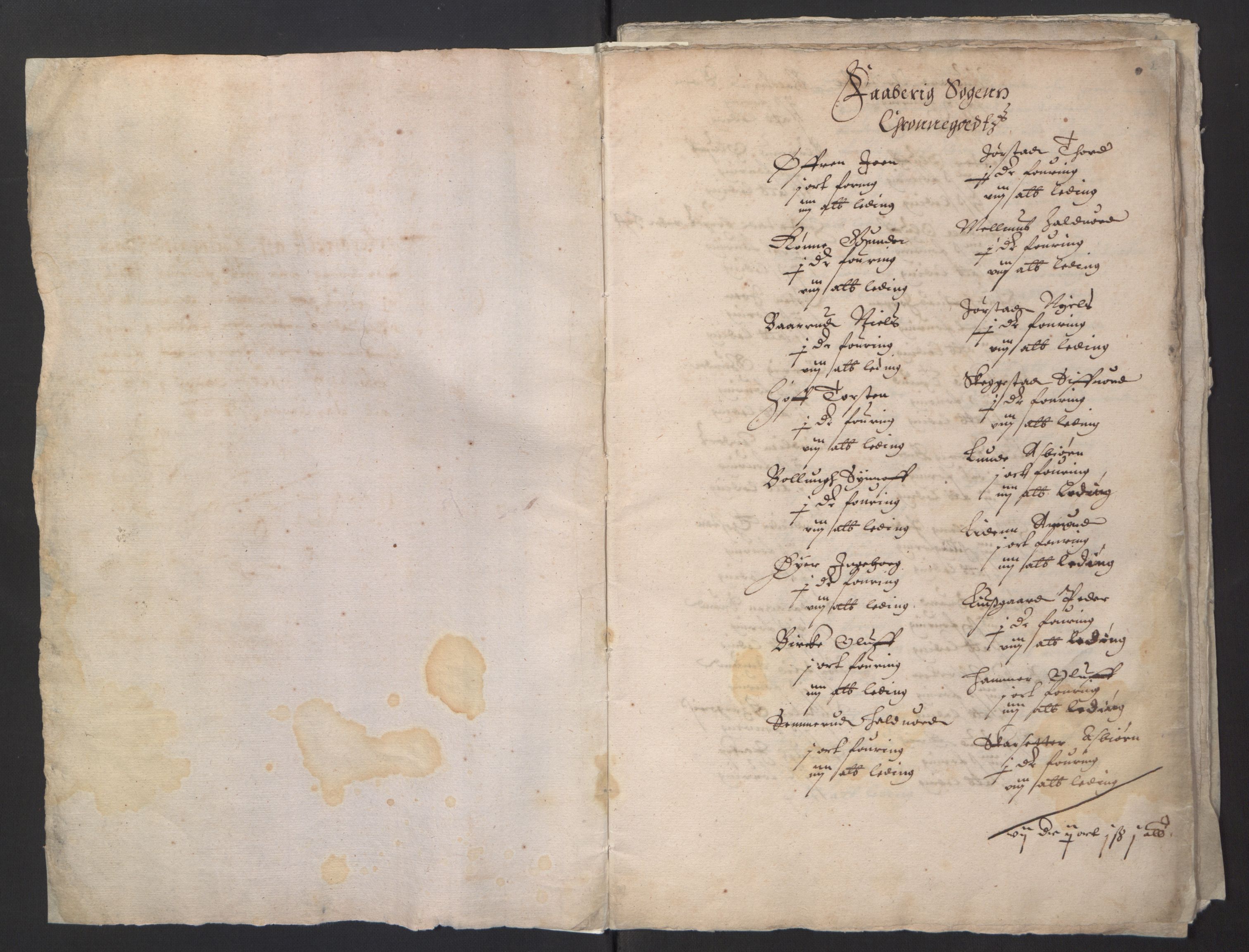 Stattholderembetet 1572-1771, AV/RA-EA-2870/Ek/L0001/0002: Jordebøker før 1624 og til utligning av garnisonsskatt 1624-1626: / Jordebøker for Akershus len, 1624-1625, p. 3