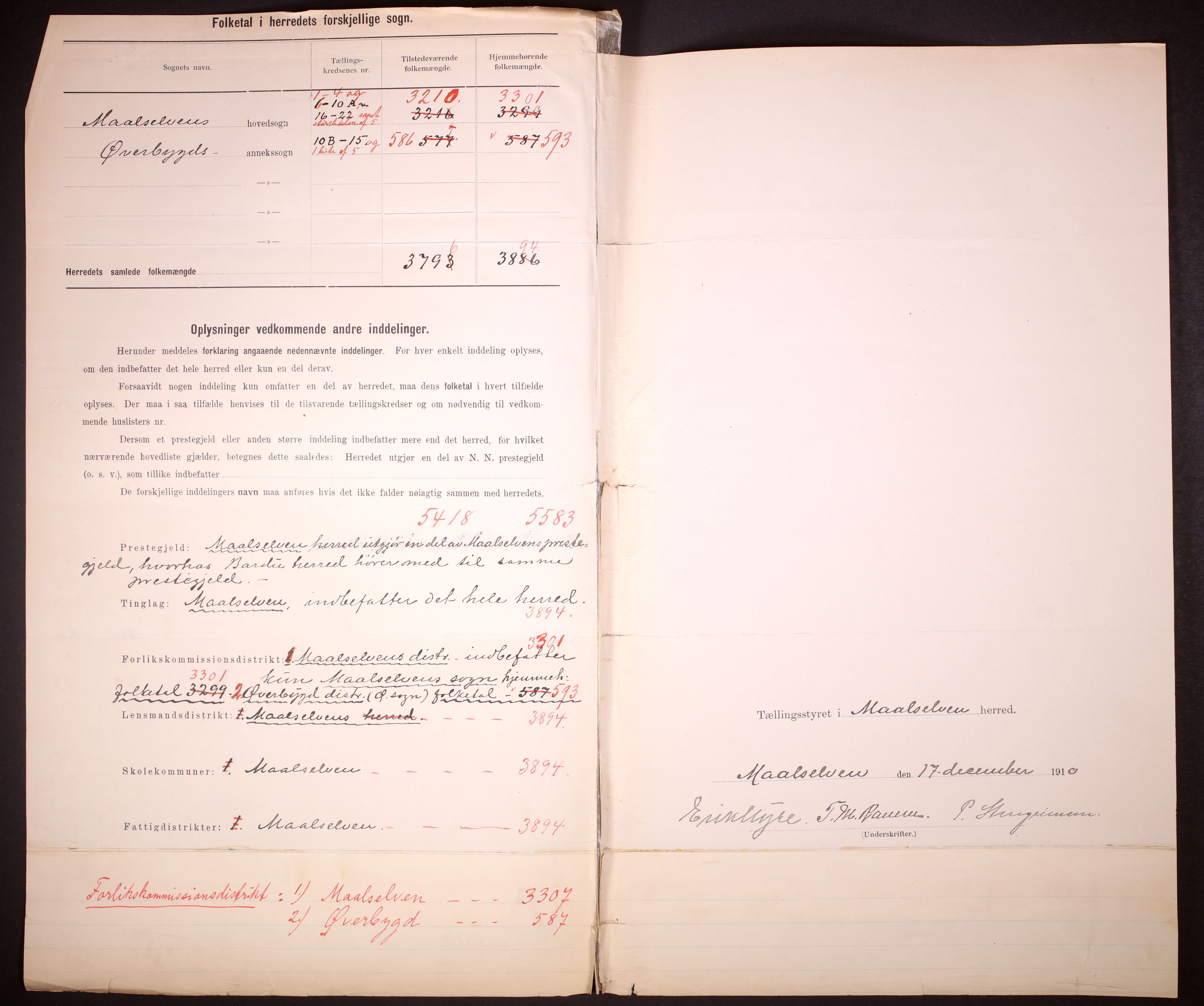 RA, 1910 census for Målselv, 1910, p. 3