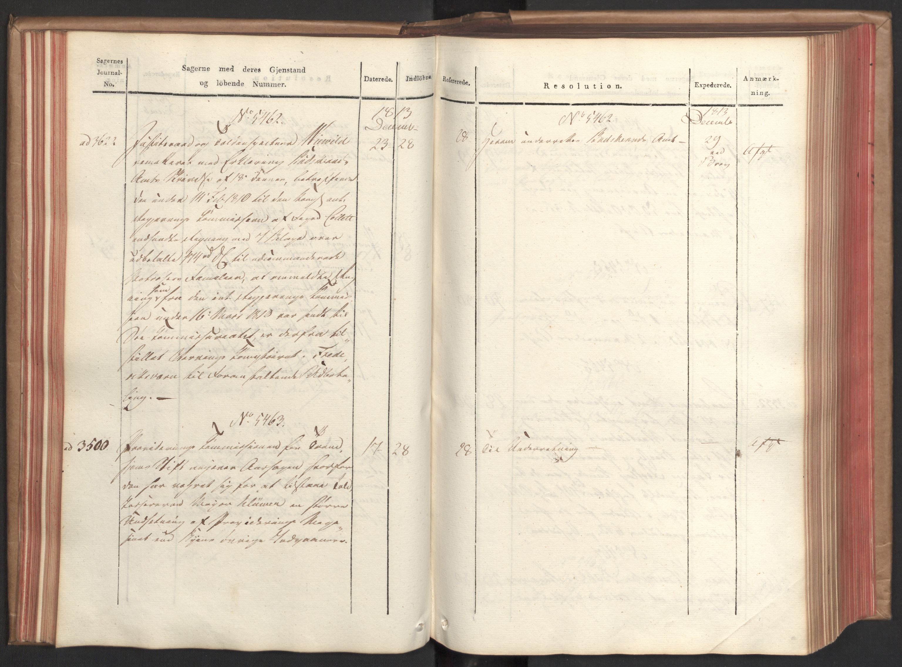 Stattholderembetet 1810-1814, 2. kontor (Kontor B), AV/RA-EA-5432/Ab/L0009: Referatprotokoll,  j.nr. 3539-3951,  l.nr. 5315-5800, 1813-1814, p. 66