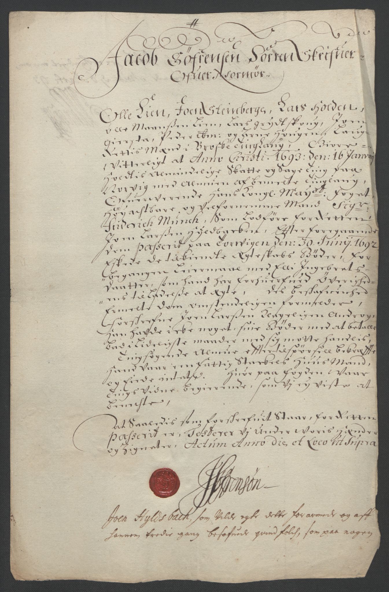 Rentekammeret inntil 1814, Reviderte regnskaper, Fogderegnskap, RA/EA-4092/R56/L3735: Fogderegnskap Nordmøre, 1692-1693, p. 231