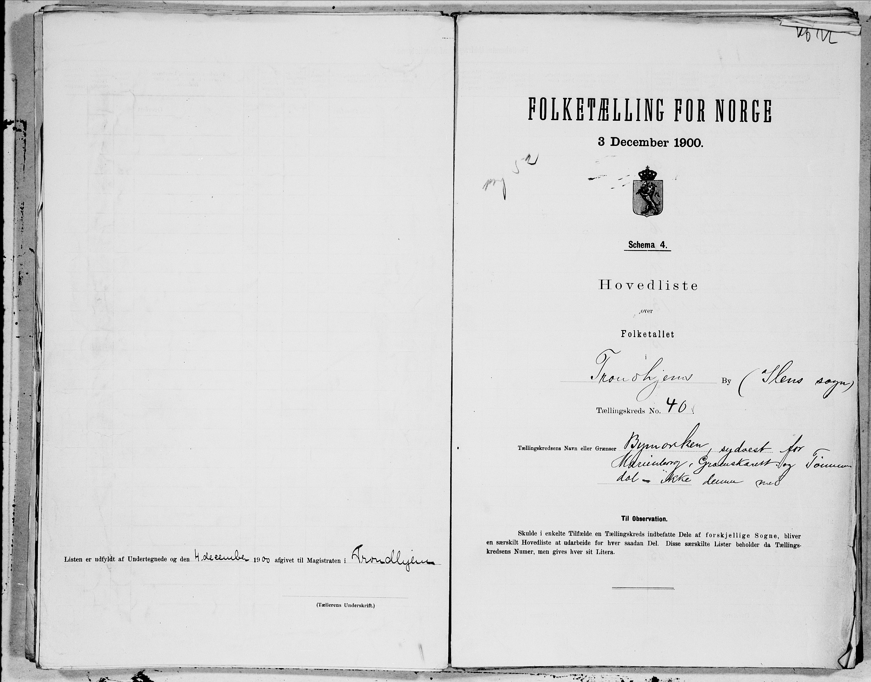 SAT, 1900 census for Trondheim, 1900, p. 79