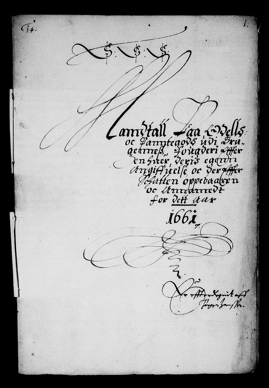 Rentekammeret inntil 1814, Reviderte regnskaper, Stiftamtstueregnskaper, Landkommissariatet på Akershus og Akershus stiftamt, AV/RA-EA-5869/R/Ra/L0006: Landkommissariatet på Akershus, 1661