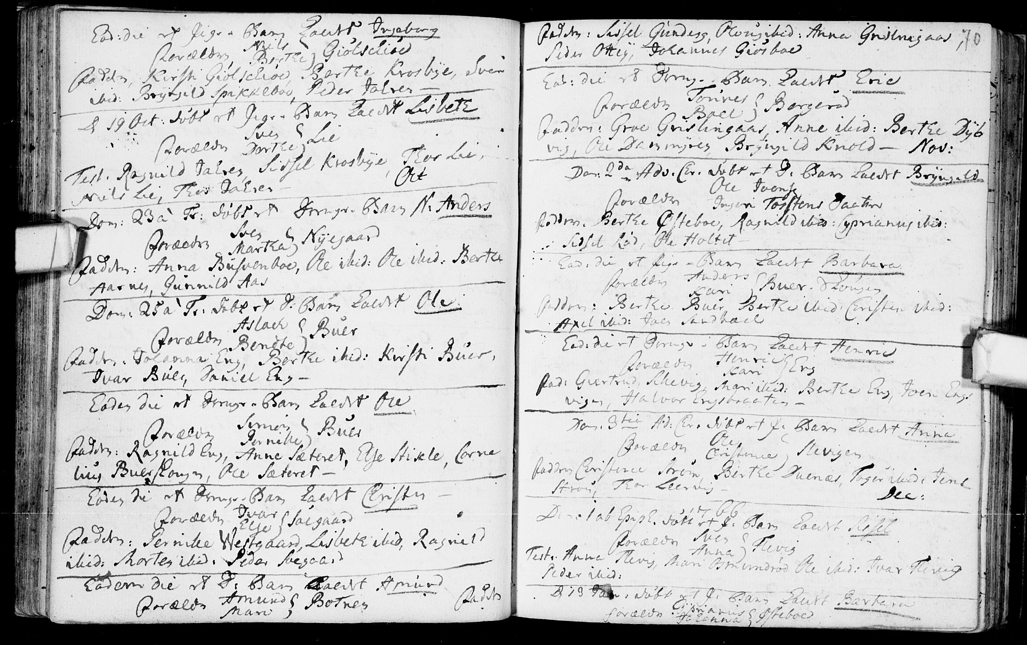 Aremark prestekontor Kirkebøker, SAO/A-10899/F/Fb/L0002: Parish register (official) no.  II 2, 1745-1795, p. 70