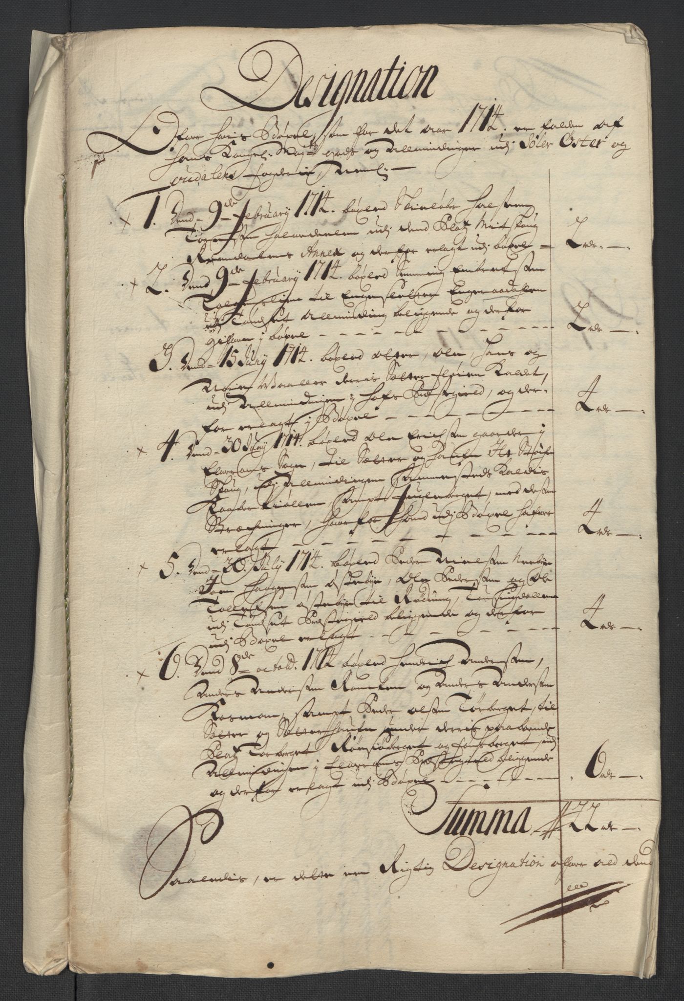 Rentekammeret inntil 1814, Reviderte regnskaper, Fogderegnskap, AV/RA-EA-4092/R13/L0852: Fogderegnskap Solør, Odal og Østerdal, 1714, p. 185