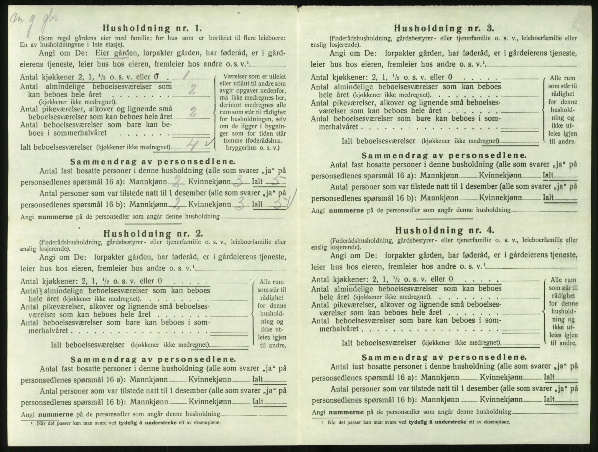 SAT, 1920 census for Vartdal, 1920, p. 88