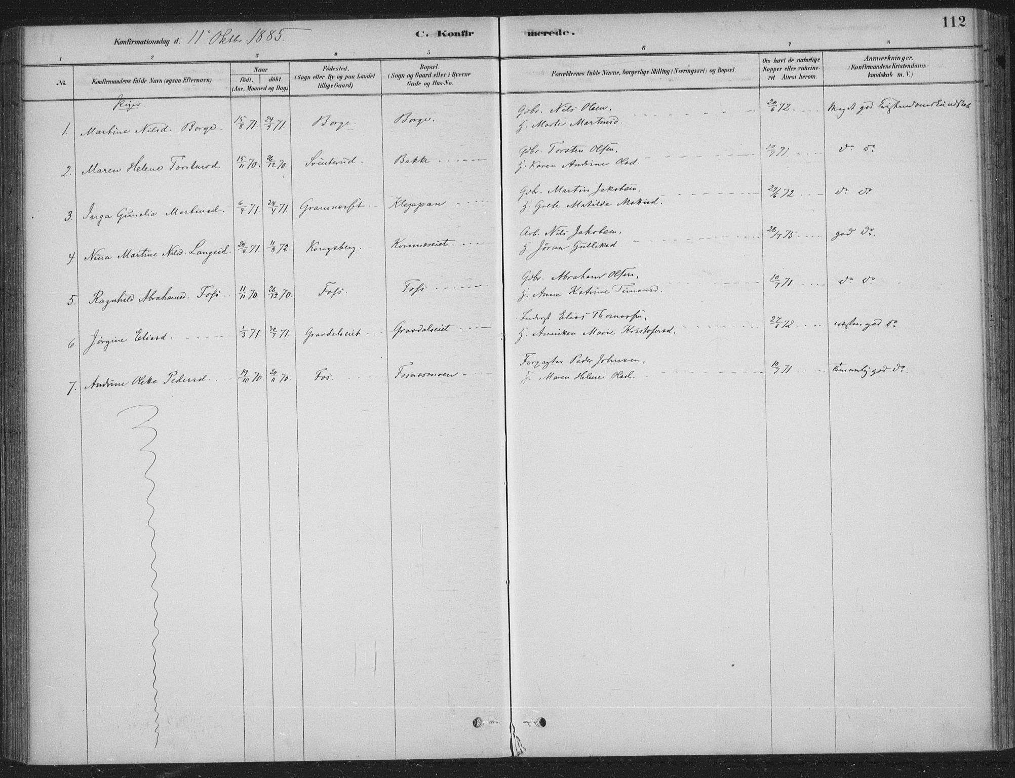 Sandsvær kirkebøker, AV/SAKO-A-244/F/Fe/L0001: Parish register (official) no. V 1, 1878-1936, p. 112