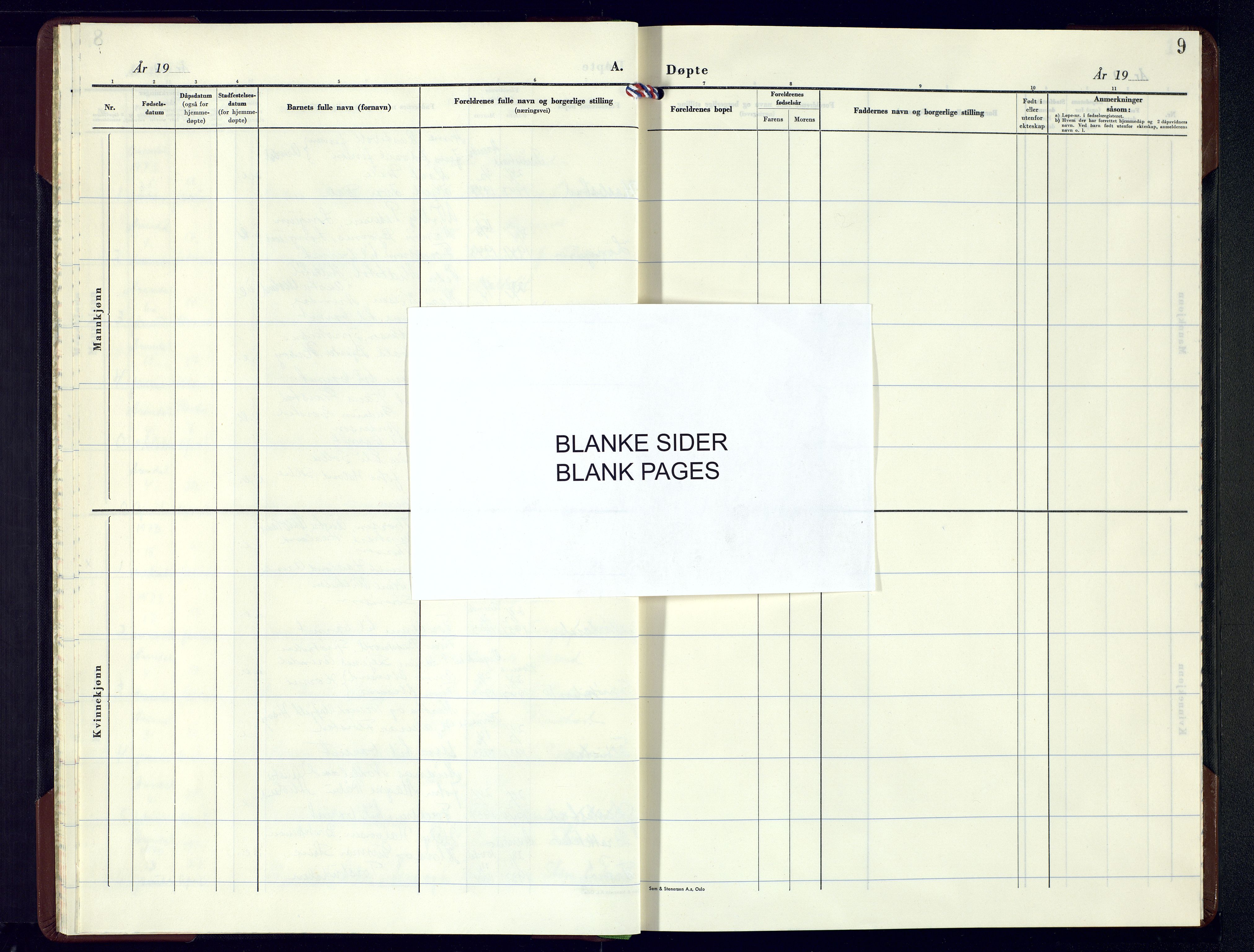 Austre Moland sokneprestkontor, SAK/1111-0001/F/Fb/Fba/L0007: Parish register (copy) no. B-6, 1972-1974, p. 9