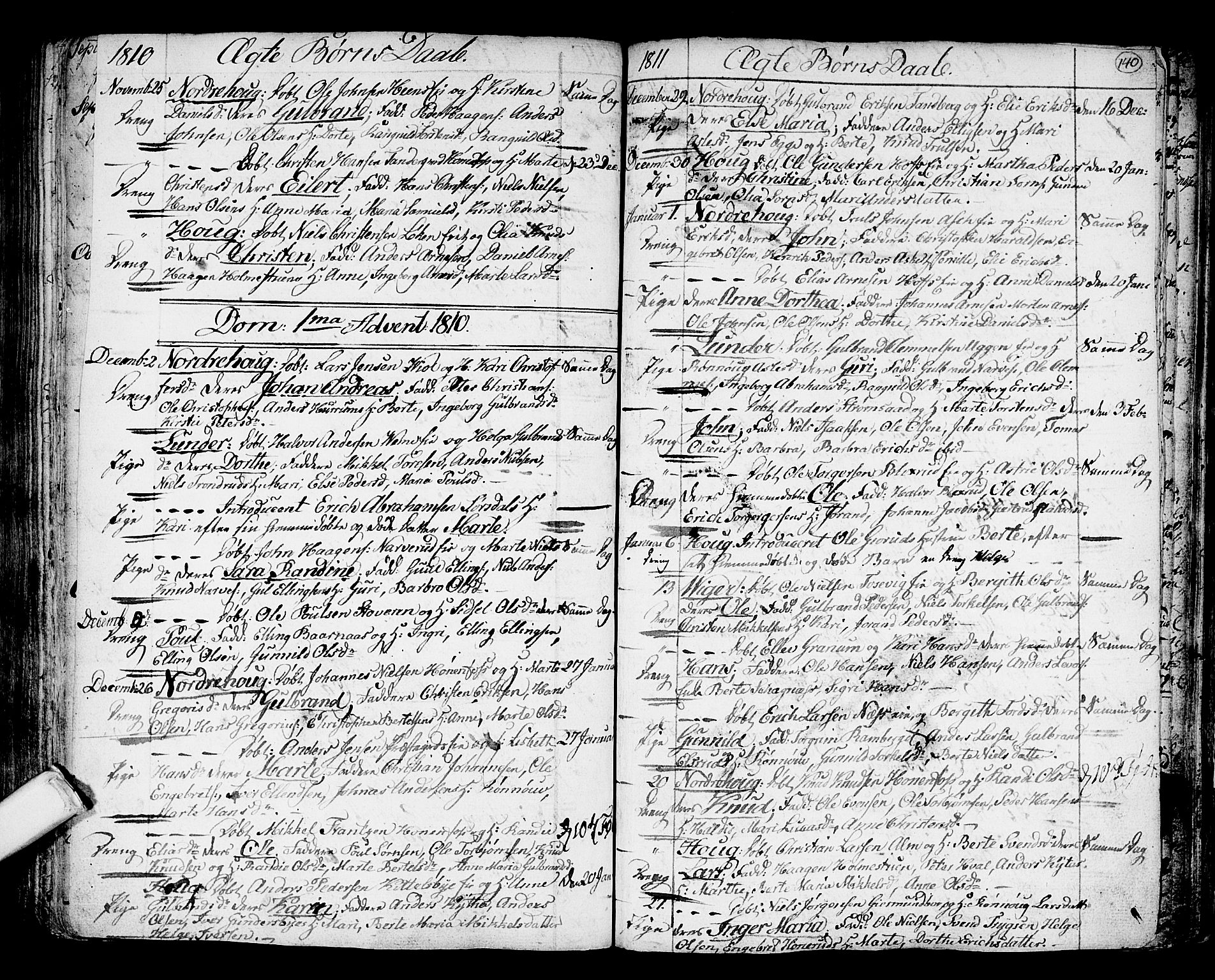 Norderhov kirkebøker, SAKO/A-237/F/Fa/L0006: Parish register (official) no. 6, 1789-1811, p. 140