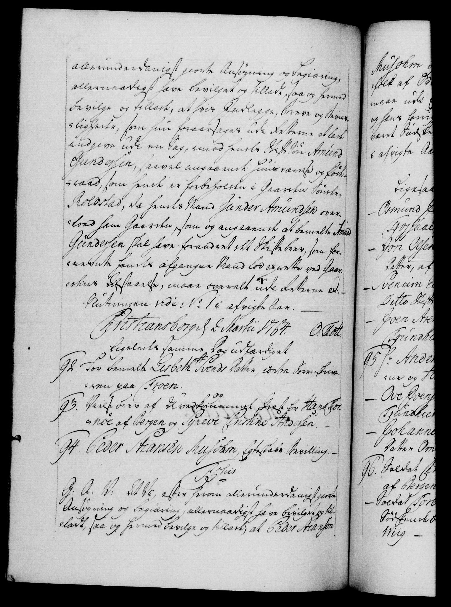Danske Kanselli 1572-1799, RA/EA-3023/F/Fc/Fca/Fcaa/L0042: Norske registre, 1763-1766, p. 286b