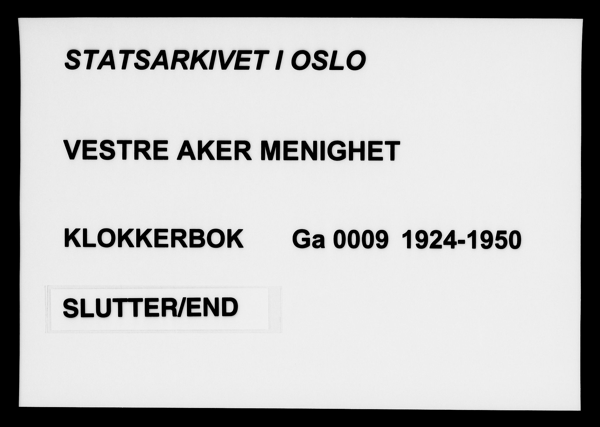 Vestre Aker prestekontor Kirkebøker, AV/SAO-A-10025/G/Ga/L0009: Parish register (copy) no. I 9, 1924-1950