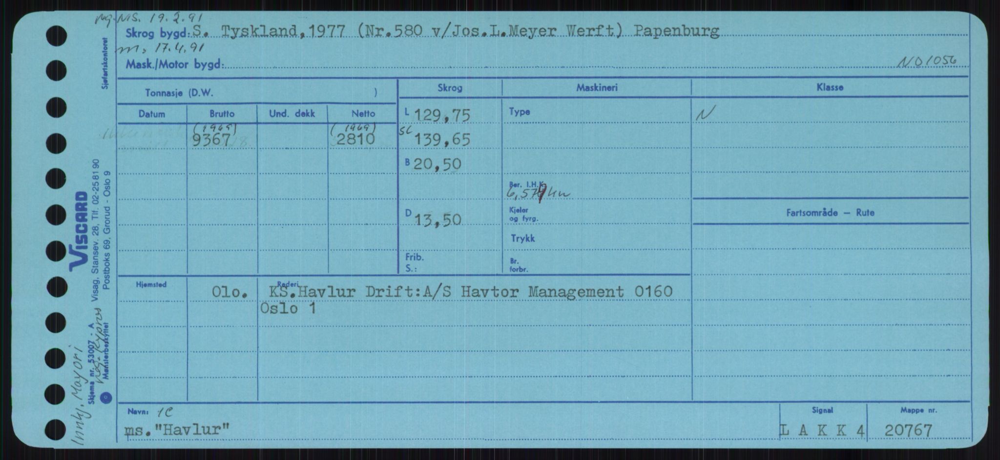 Sjøfartsdirektoratet med forløpere, Skipsmålingen, AV/RA-S-1627/H/Ha/L0002/0002: Fartøy, Eik-Hill / Fartøy, G-Hill, p. 659