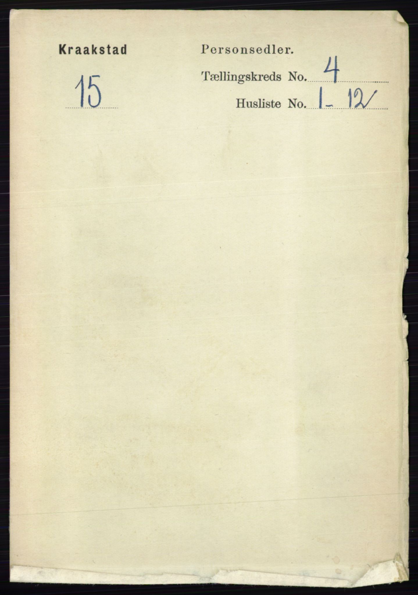 RA, 1891 census for 0212 Kråkstad, 1891, p. 1719