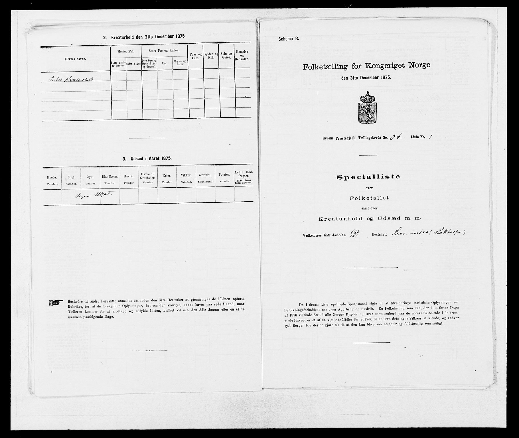 SAB, 1875 census for 1216P Sveio, 1875, p. 387