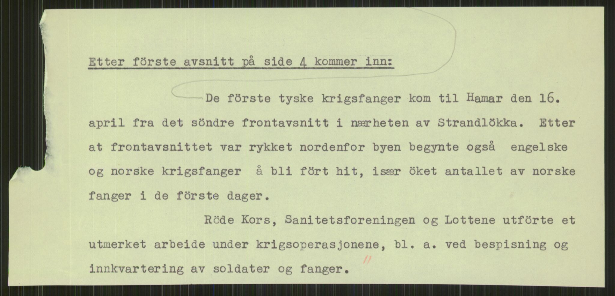 Forsvaret, Forsvarets krigshistoriske avdeling, AV/RA-RAFA-2017/Y/Ya/L0013: II-C-11-31 - Fylkesmenn.  Rapporter om krigsbegivenhetene 1940., 1940, p. 893