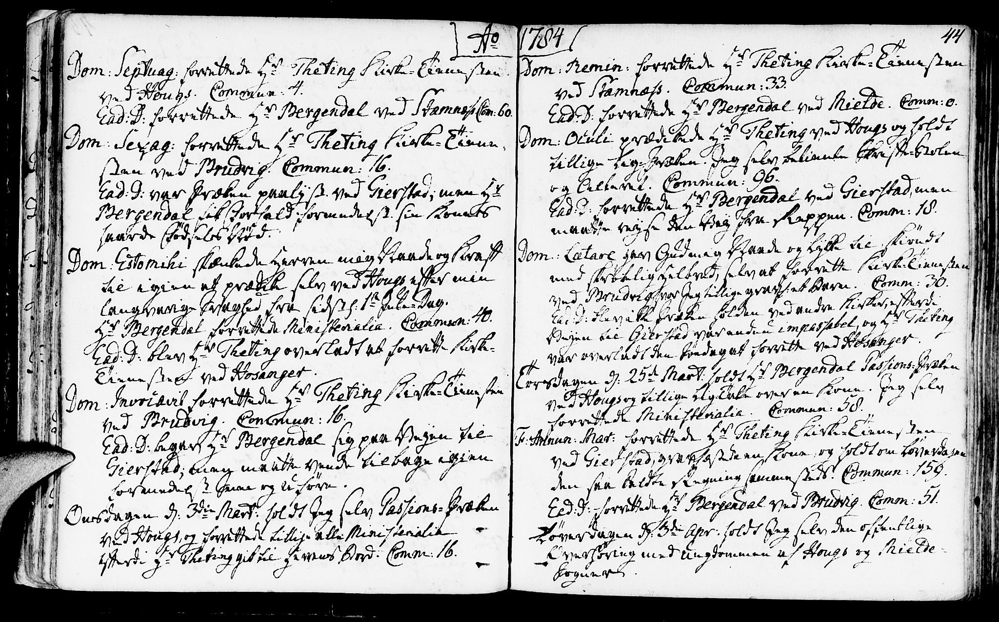 Haus sokneprestembete, AV/SAB-A-75601/H/Haa: Parish register (official) no. A 10, 1782-1796, p. 44