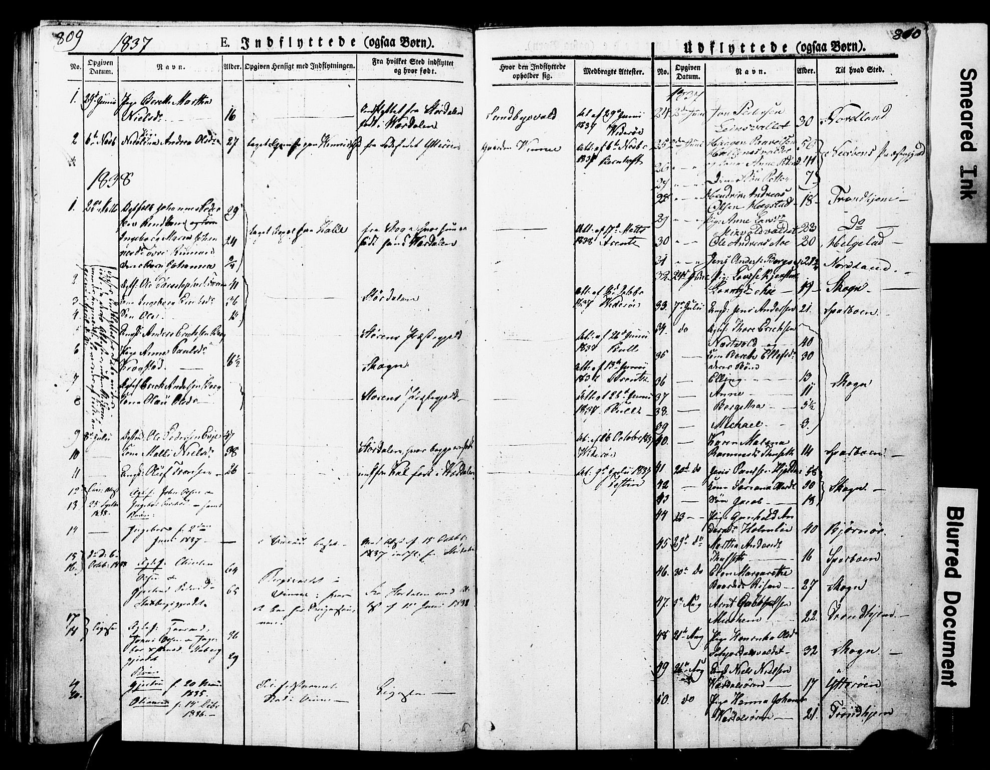Ministerialprotokoller, klokkerbøker og fødselsregistre - Nord-Trøndelag, SAT/A-1458/723/L0243: Parish register (official) no. 723A12, 1822-1851, p. 809-810