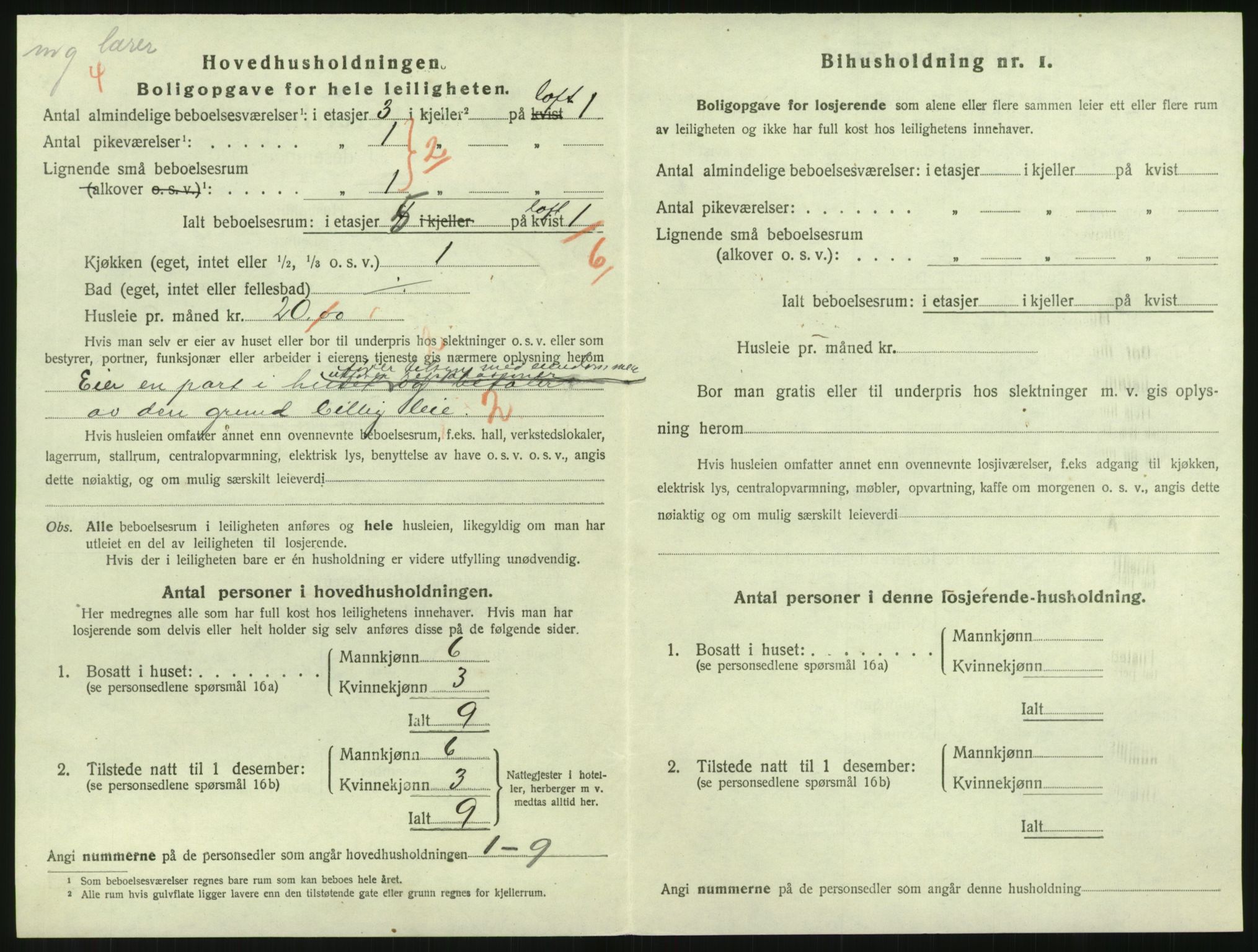 SAK, 1920 census for Grimstad, 1920, p. 1580