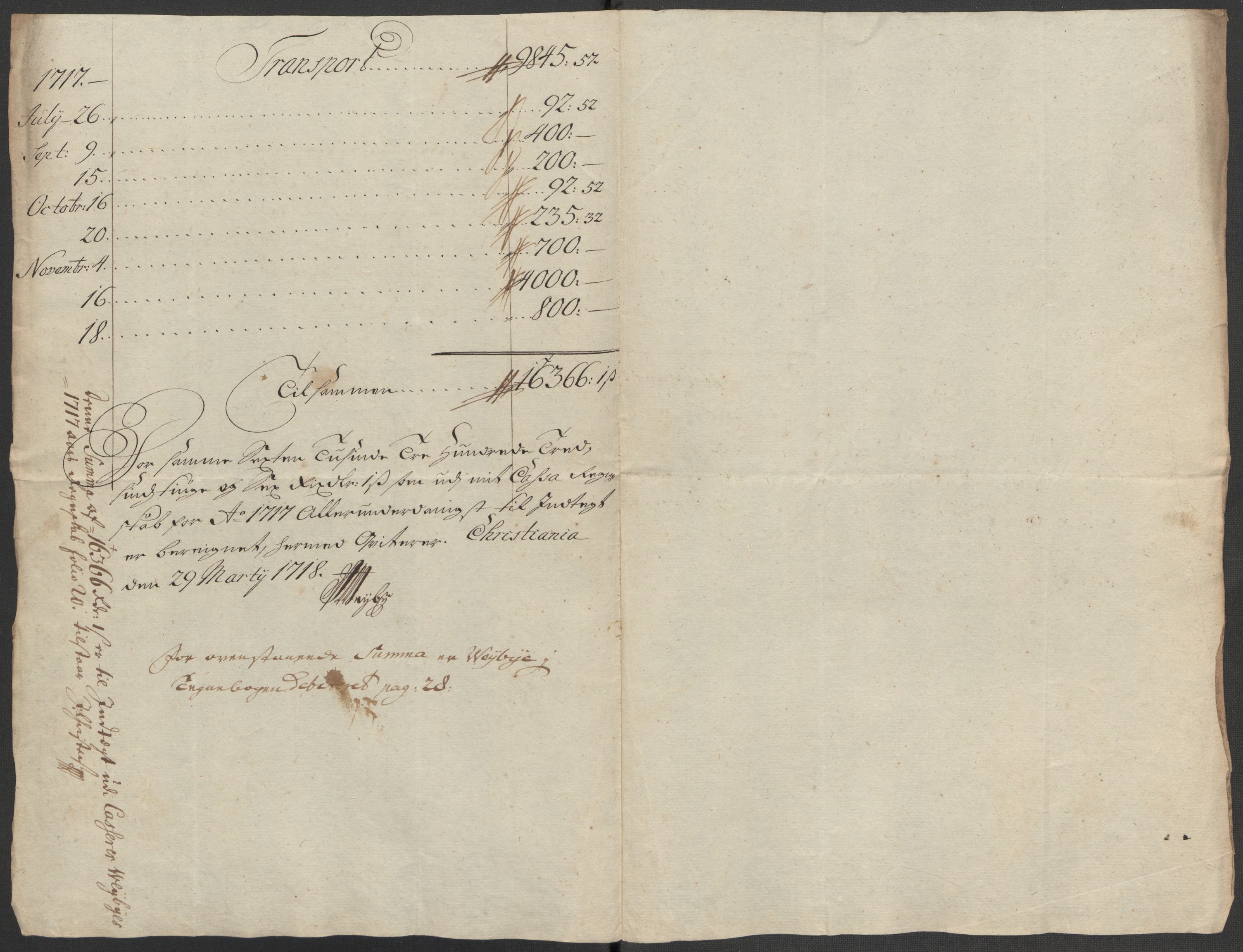 Rentekammeret inntil 1814, Reviderte regnskaper, Fogderegnskap, RA/EA-4092/R18/L1318: Fogderegnskap Hadeland, Toten og Valdres, 1717, p. 200