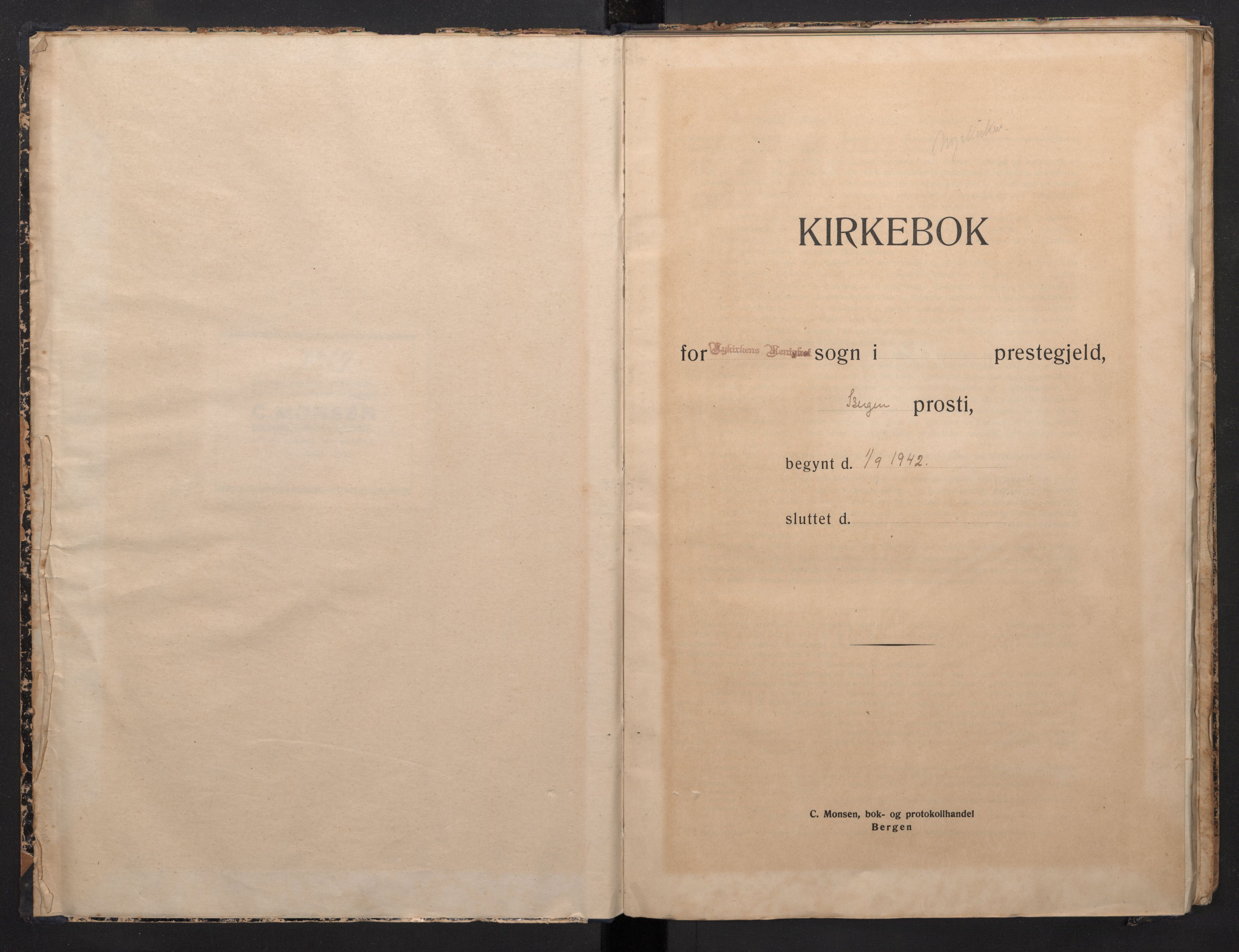 Nykirken Sokneprestembete, SAB/A-77101/H/Haa/L0013: Parish register (official) no. A 13, 1942-1953
