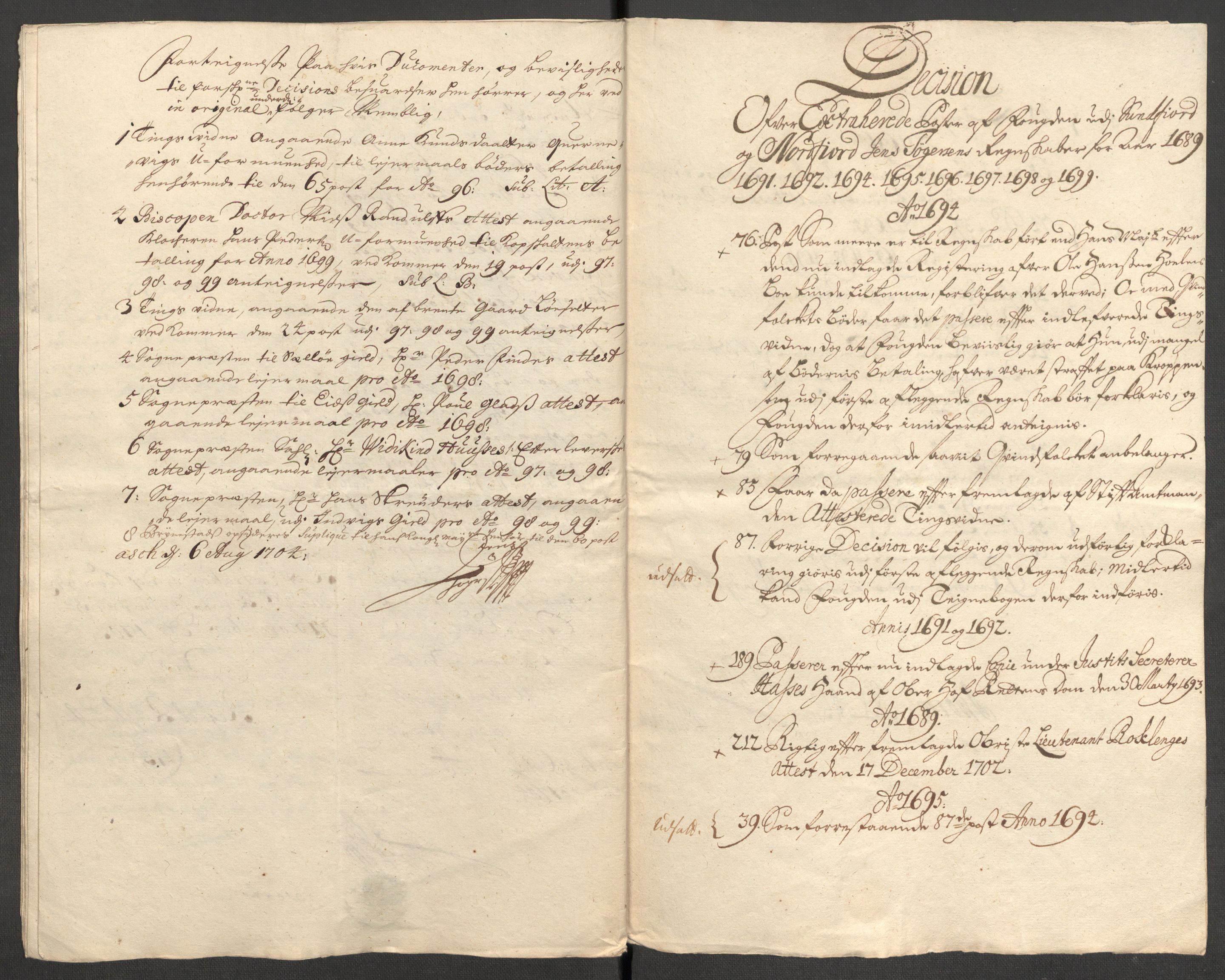 Rentekammeret inntil 1814, Reviderte regnskaper, Fogderegnskap, RA/EA-4092/R53/L3424: Fogderegnskap Sunn- og Nordfjord, 1699, p. 550