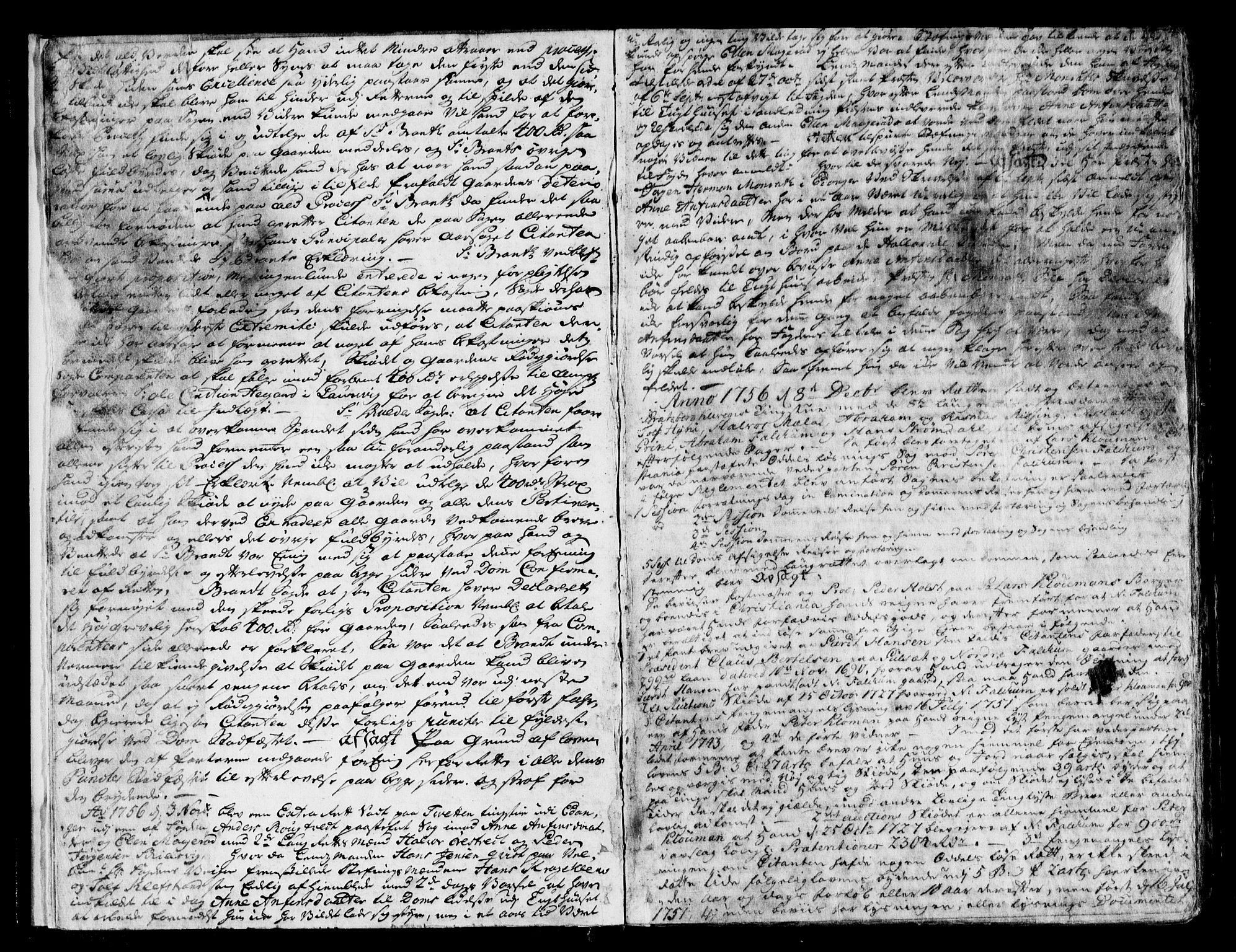 Bamble sorenskriveri, SAKO/A-214/F/Fa/Faa/L0016: Tingbok, 1756-1761, p. 4