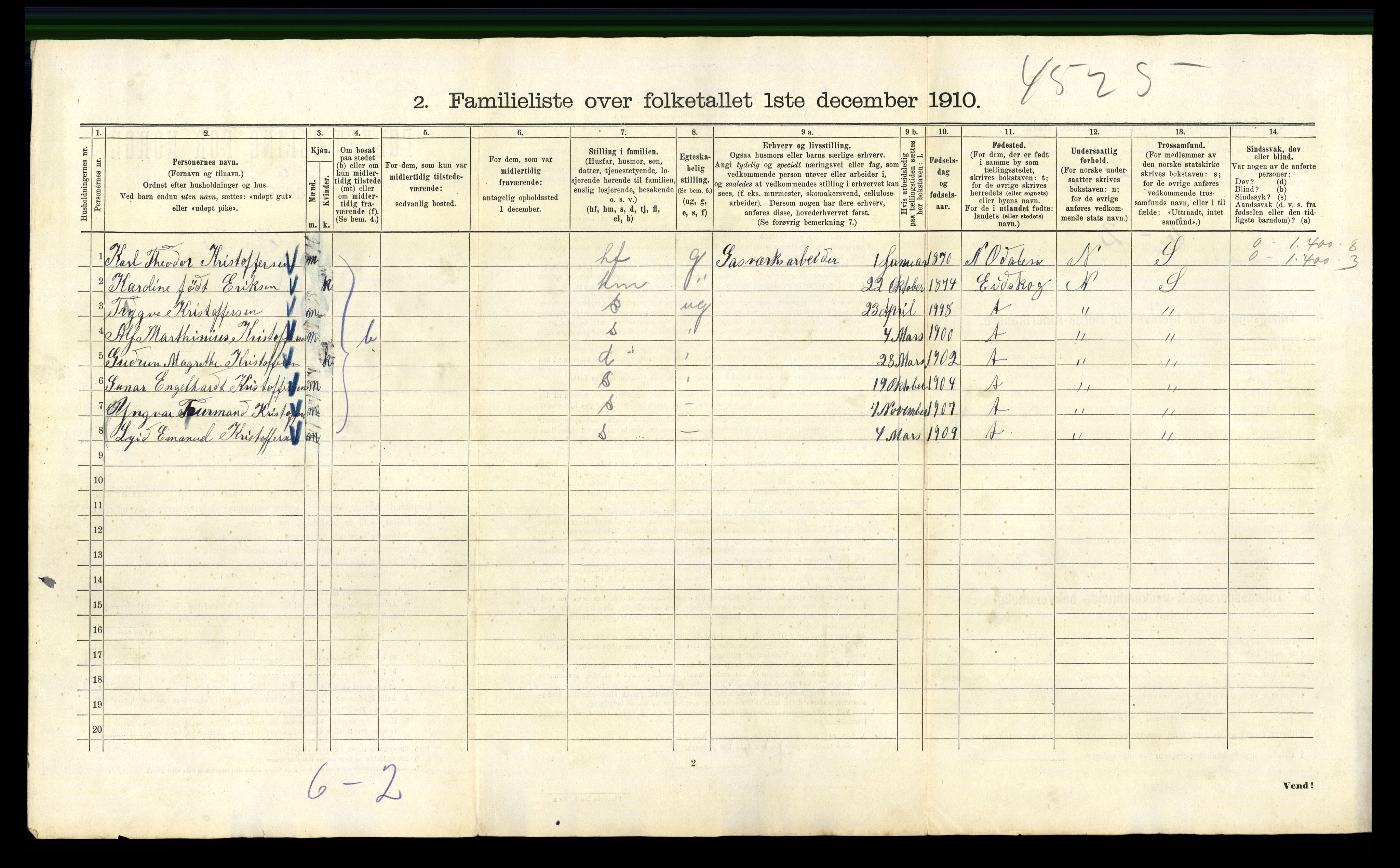 RA, 1910 census for Kristiania, 1910, p. 102212