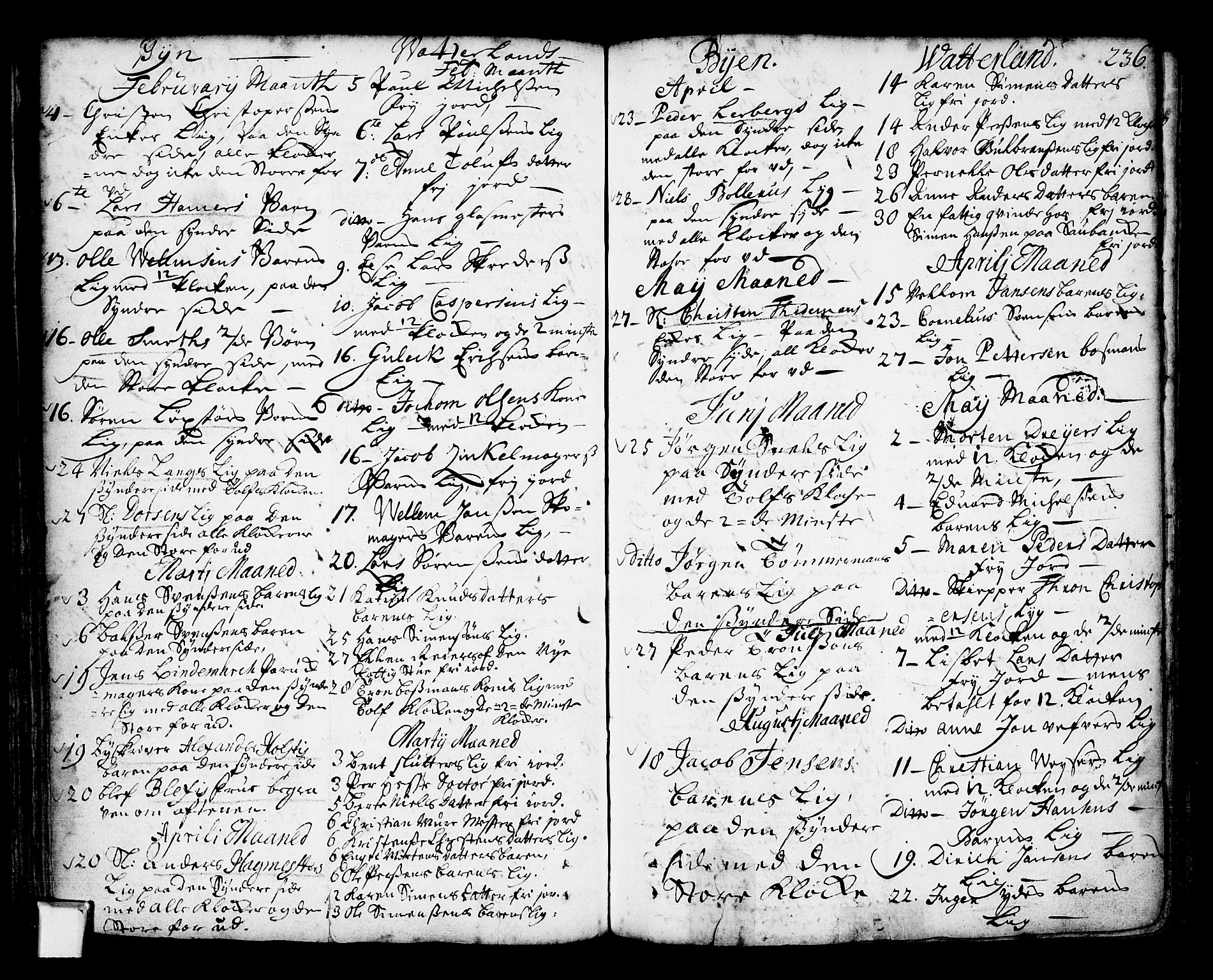 Oslo domkirke Kirkebøker, SAO/A-10752/F/Fa/L0002: Parish register (official) no. 2, 1705-1730, p. 236