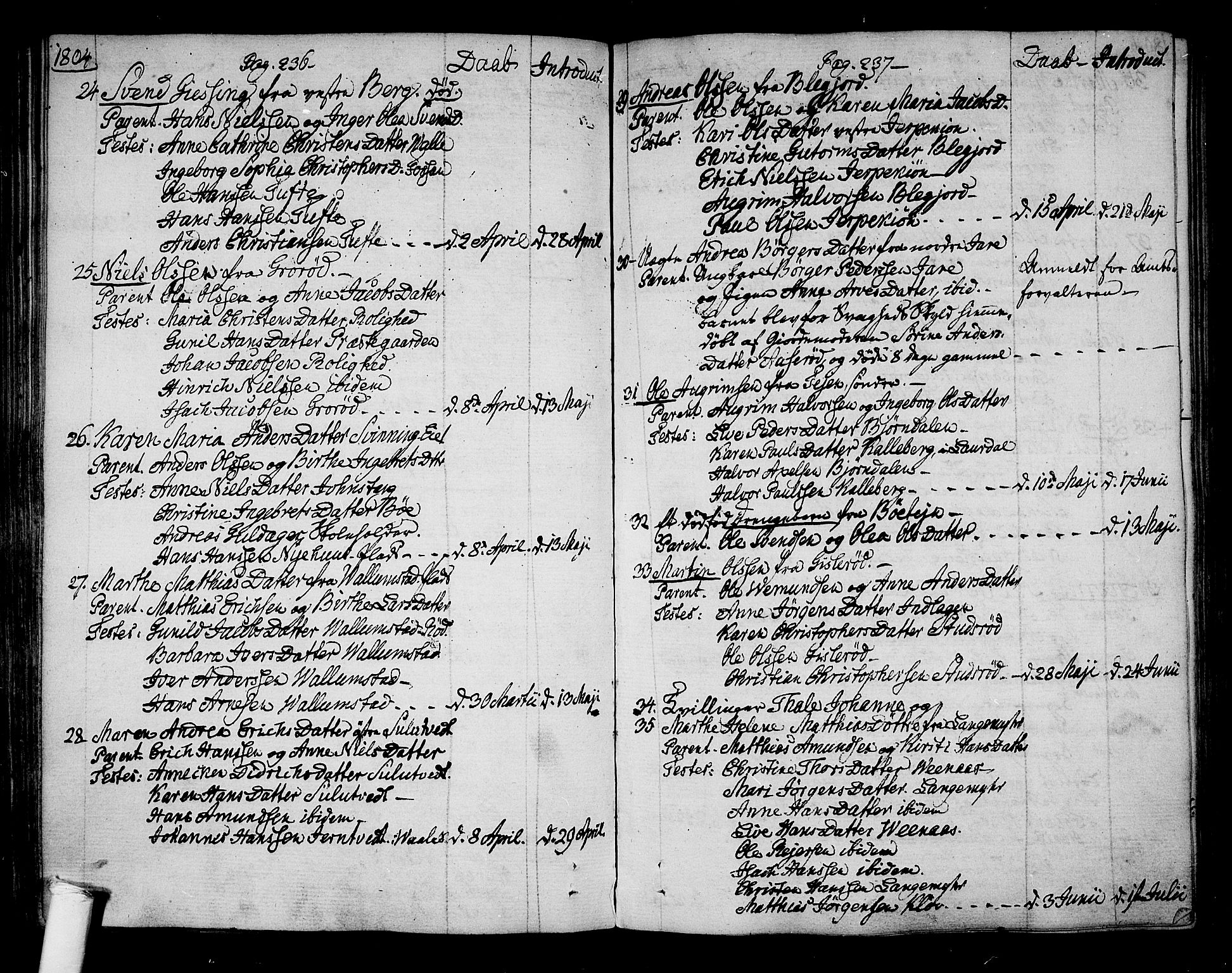 Ramnes kirkebøker, SAKO/A-314/F/Fa/L0003: Parish register (official) no. I 3, 1790-1813, p. 236-237