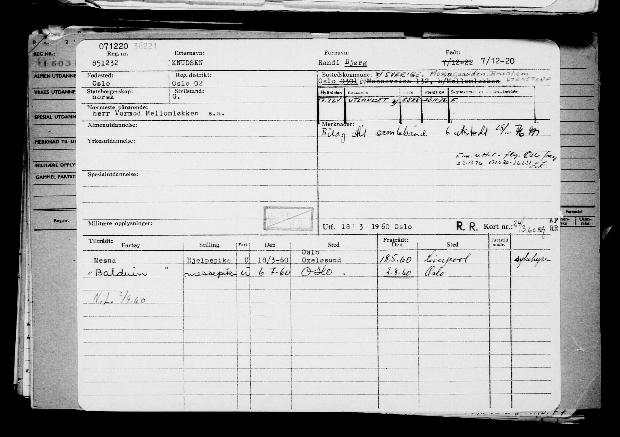 Direktoratet for sjømenn, AV/RA-S-3545/G/Gb/L0188: Hovedkort, 1920, p. 168