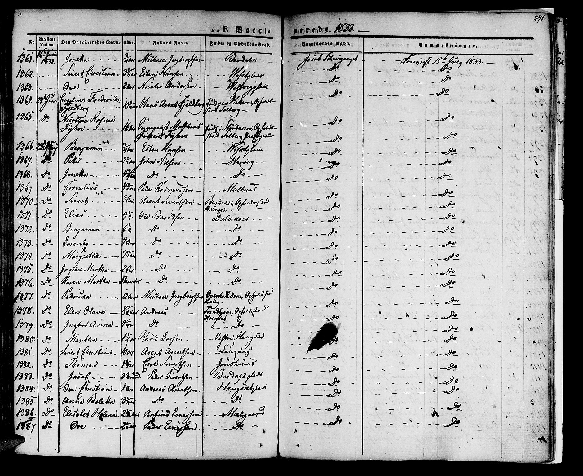 Ministerialprotokoller, klokkerbøker og fødselsregistre - Nord-Trøndelag, AV/SAT-A-1458/741/L0390: Parish register (official) no. 741A04, 1822-1836, p. 271