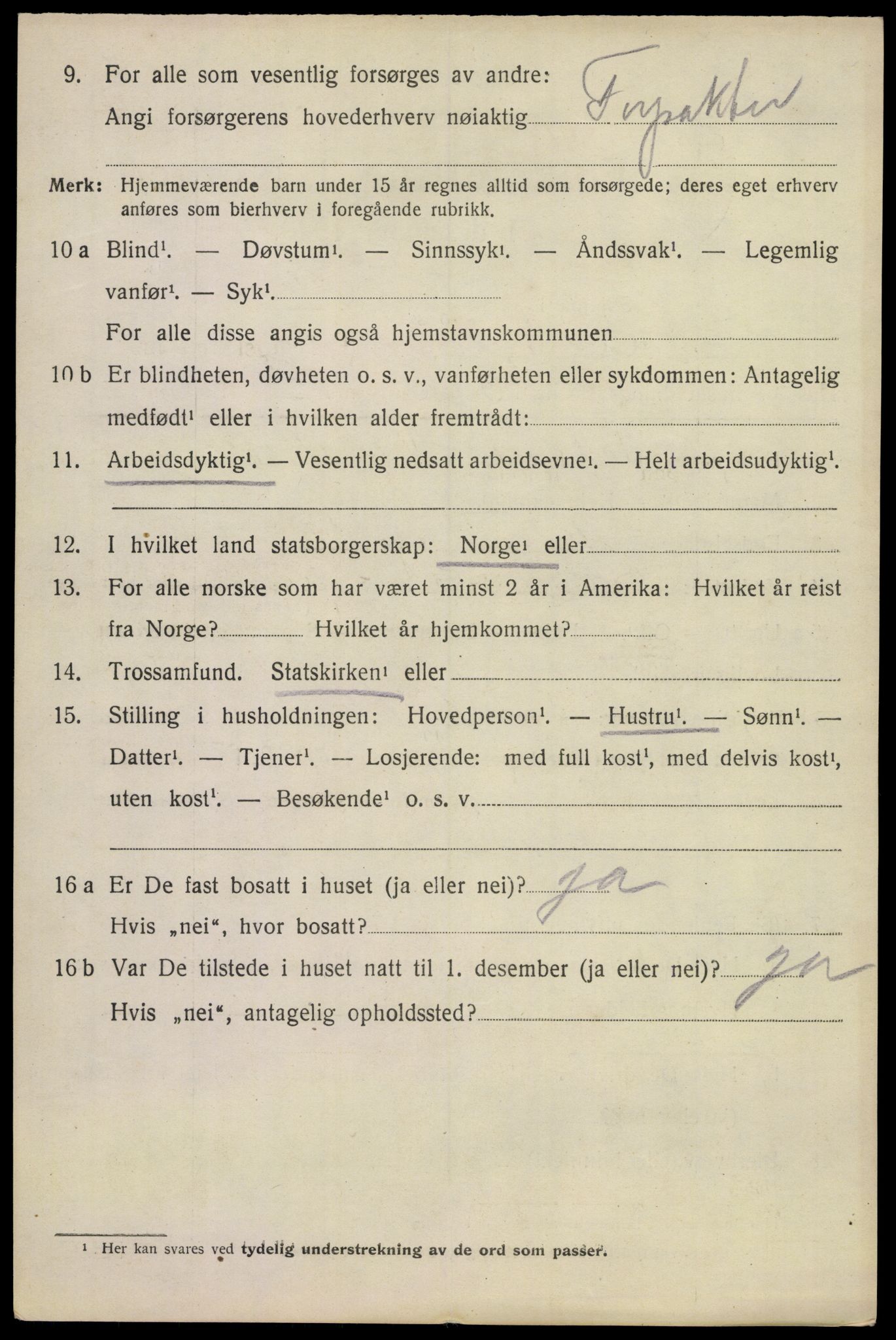 SAKO, 1920 census for Lardal, 1920, p. 5842