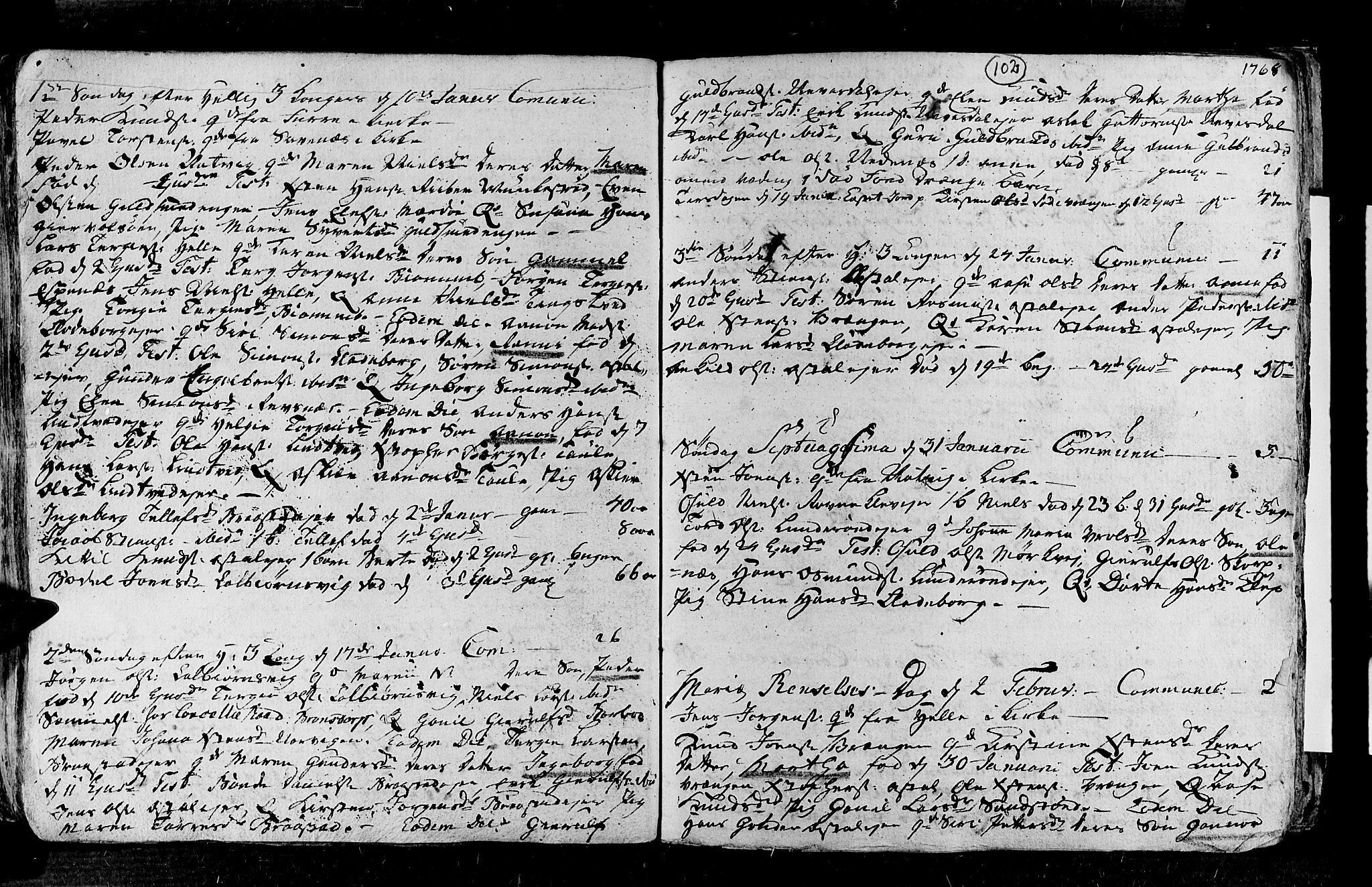 Øyestad sokneprestkontor, AV/SAK-1111-0049/F/Fa/L0006: Parish register (official) no. A 6, 1758-1776, p. 102