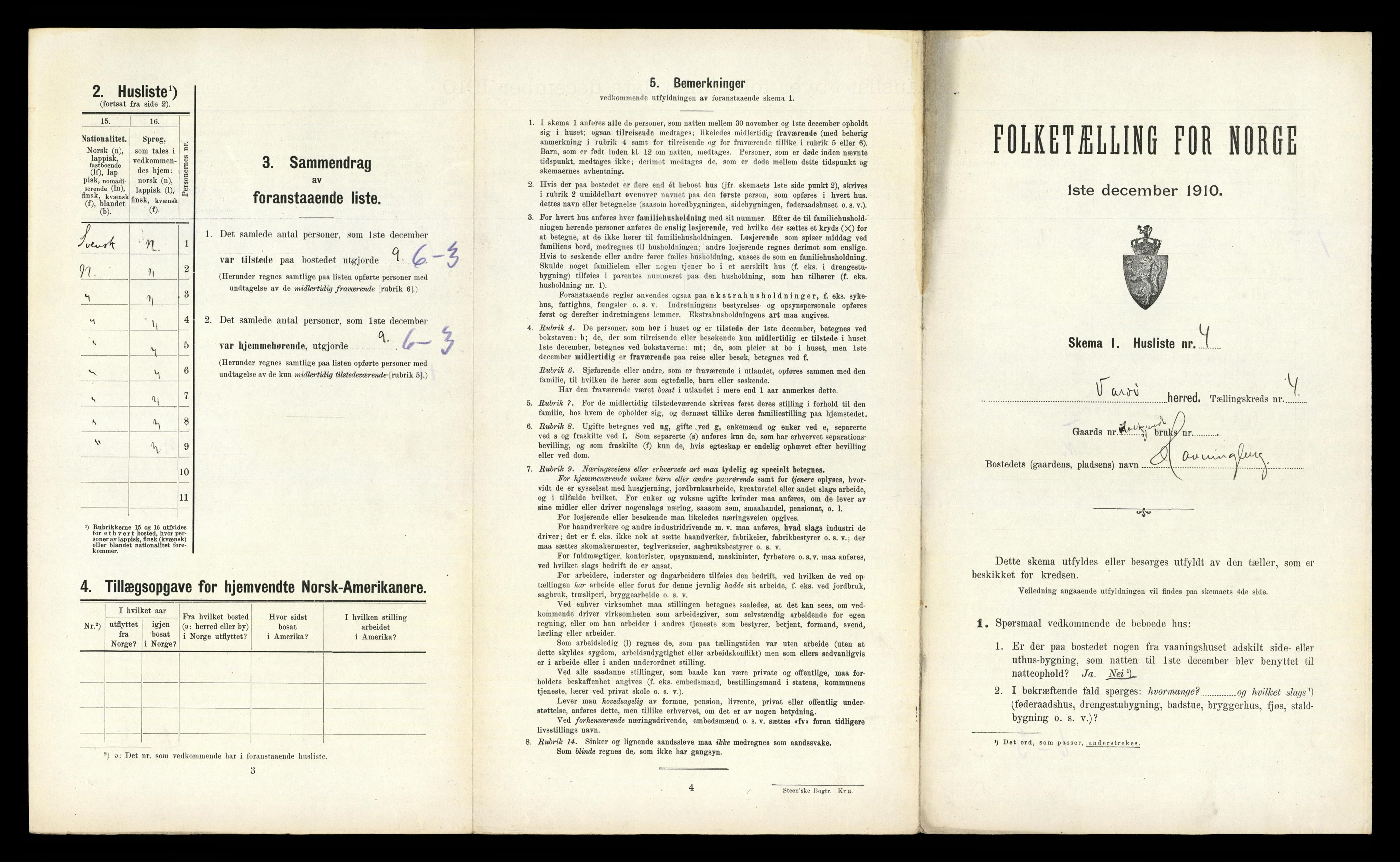 RA, 1910 census for Vardø, 1910, p. 35