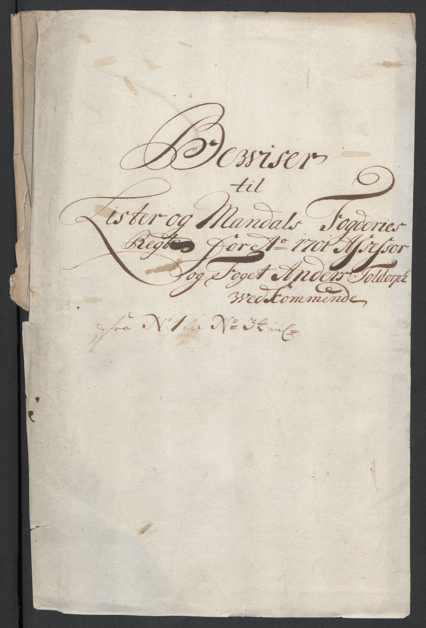 Rentekammeret inntil 1814, Reviderte regnskaper, Fogderegnskap, RA/EA-4092/R43/L2549: Fogderegnskap Lista og Mandal, 1701-1702, p. 21