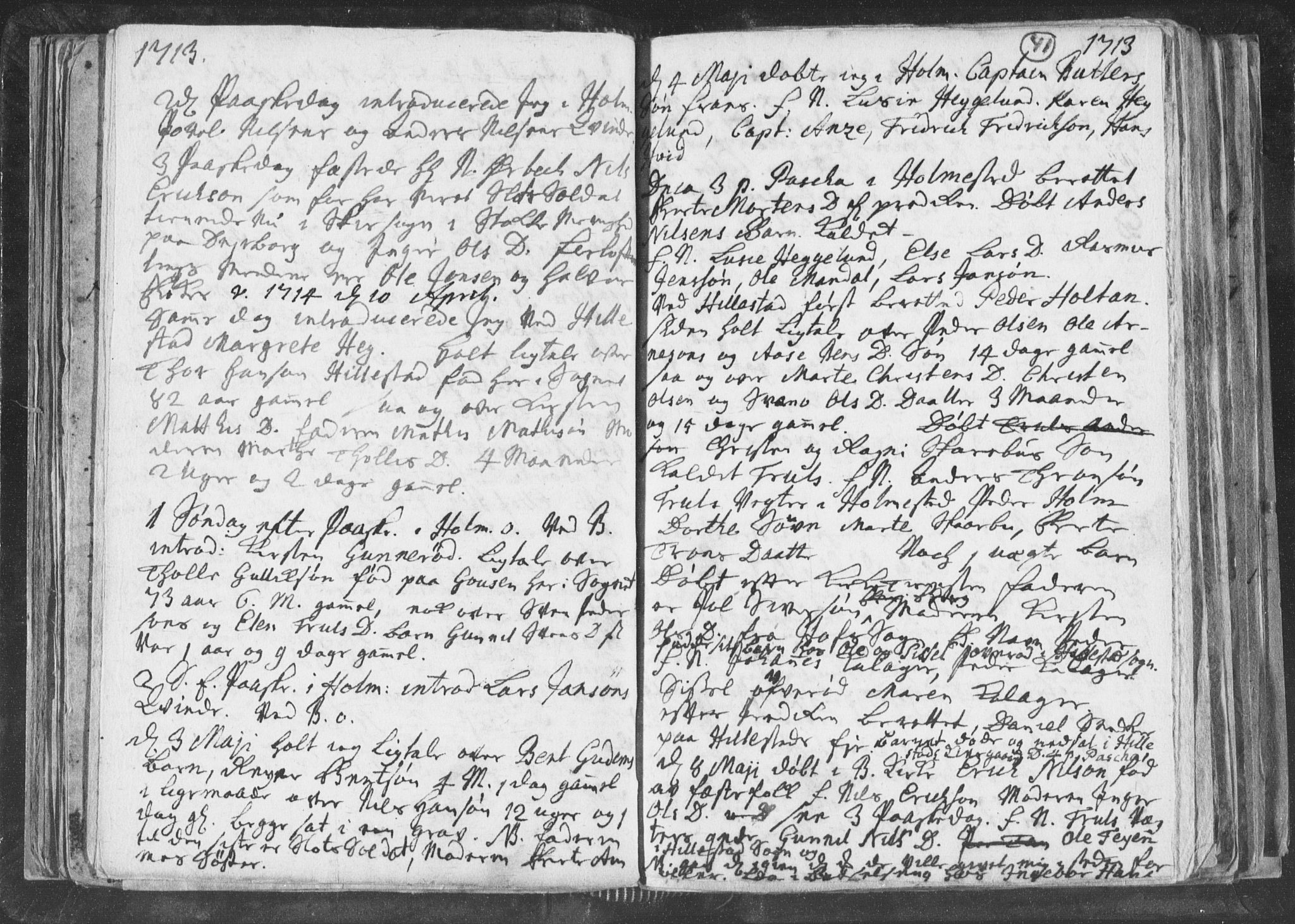 Botne kirkebøker, AV/SAKO-A-340/F/Fa/L0001b: Parish register (official) no. I 1B, 1707-1722, p. 41