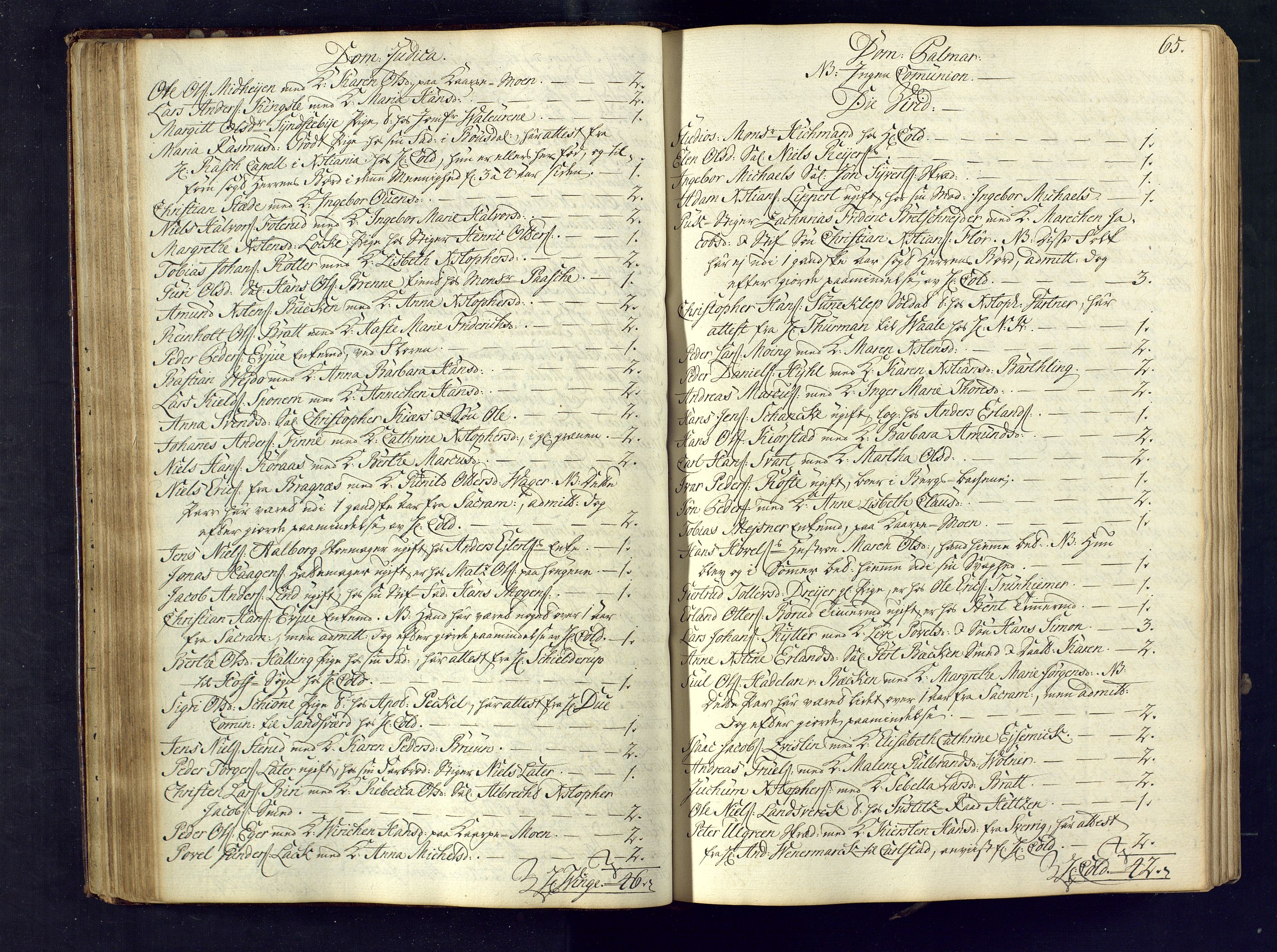 Kongsberg kirkebøker, SAKO/A-22/M/Ma/L0005: Communicants register no. 5, 1755-1761, p. 65