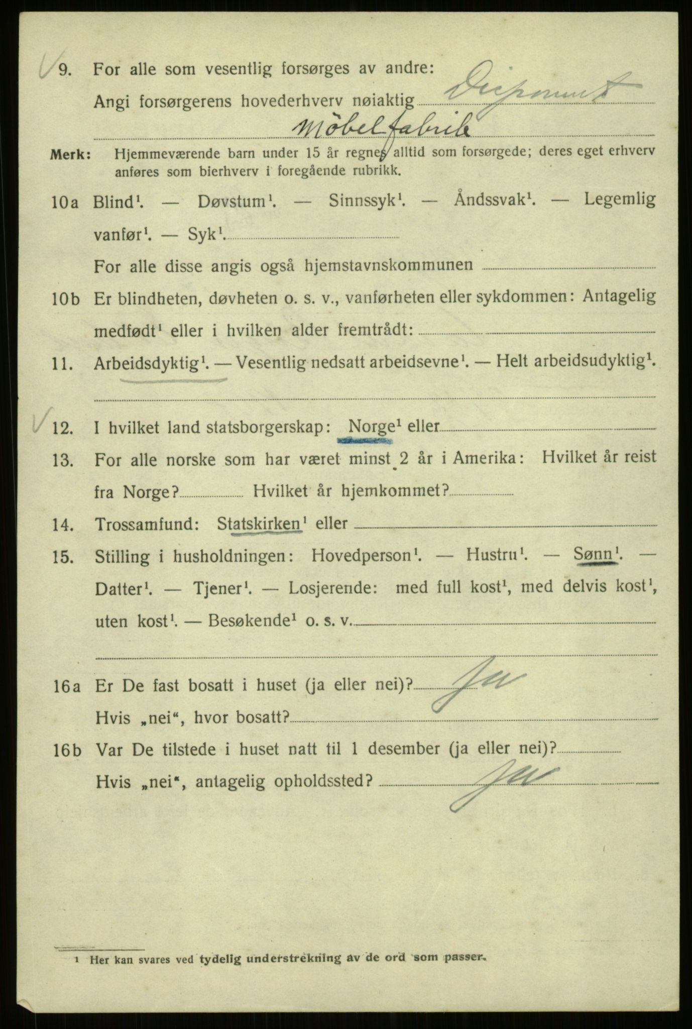 SAB, 1920 census for Bergen, 1920, p. 241597