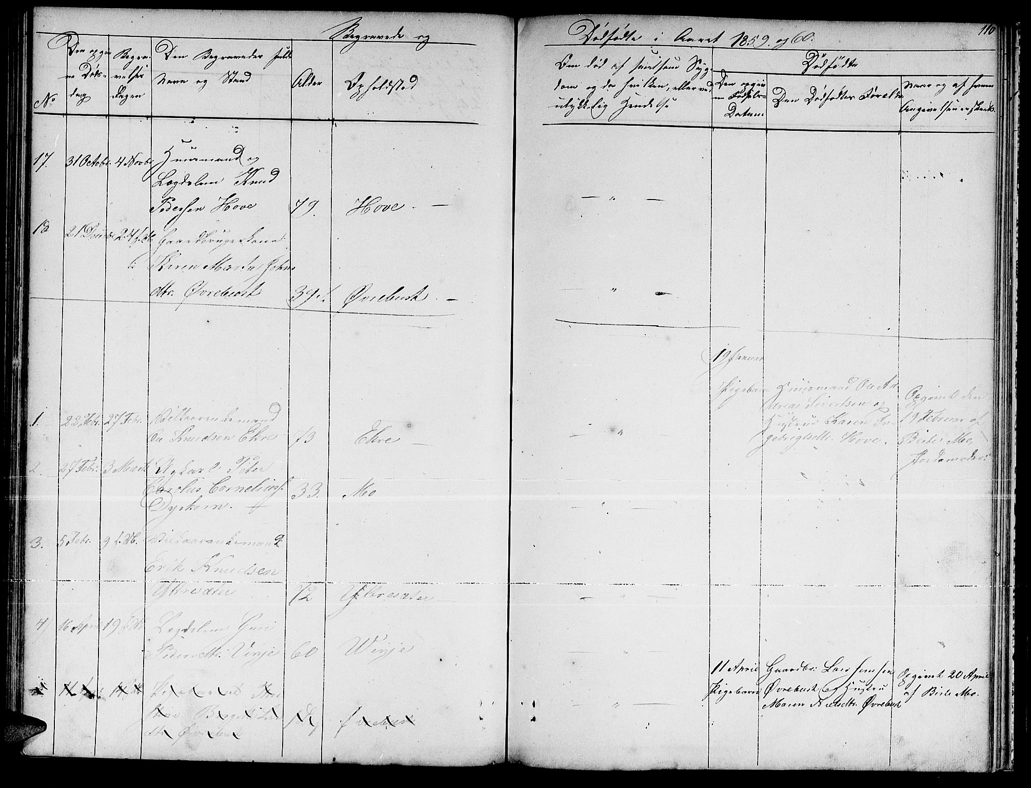 Ministerialprotokoller, klokkerbøker og fødselsregistre - Møre og Romsdal, AV/SAT-A-1454/521/L0300: Parish register (copy) no. 521C01, 1854-1881, p. 110