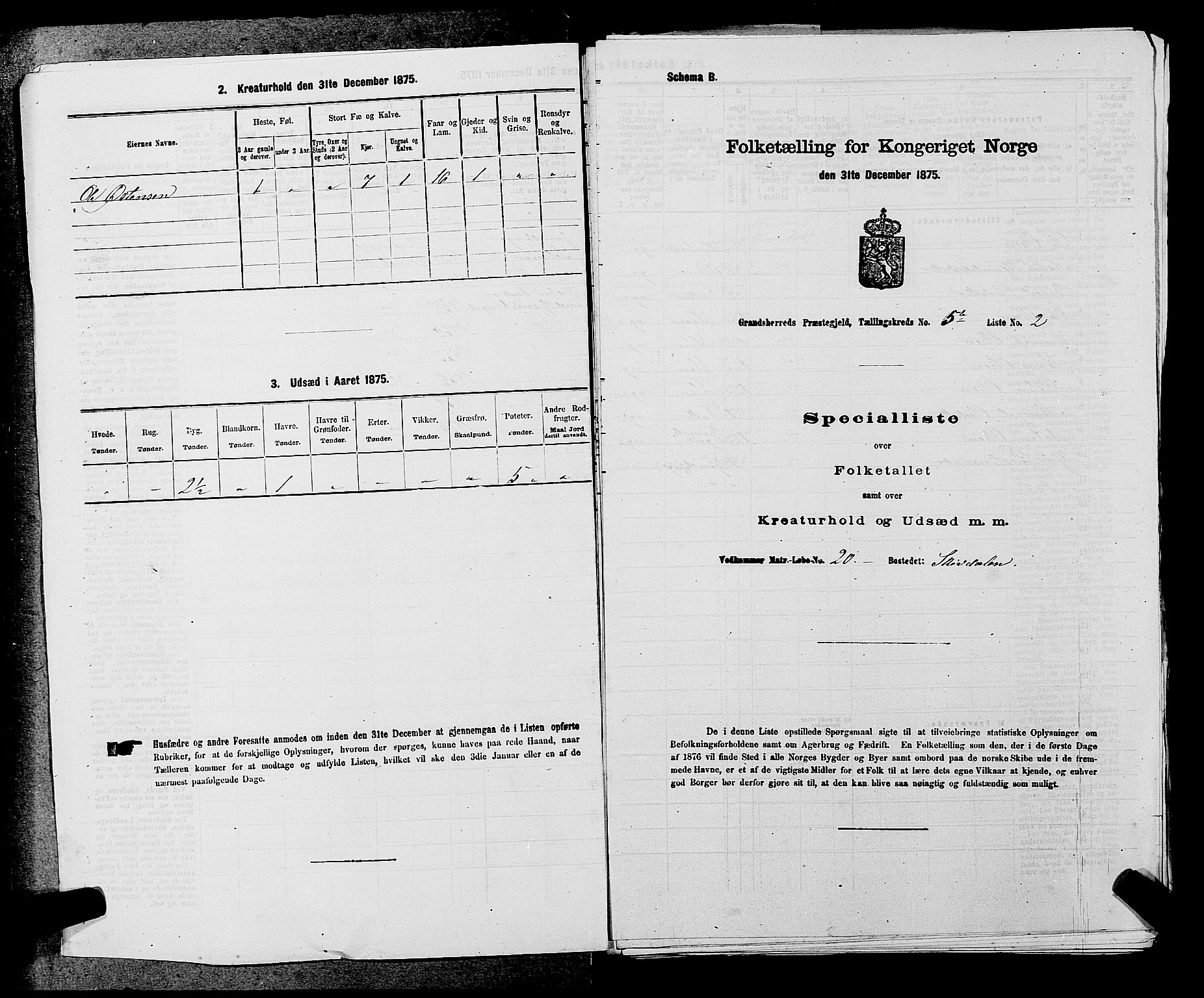 SAKO, 1875 census for 0824P Gransherad, 1875, p. 552