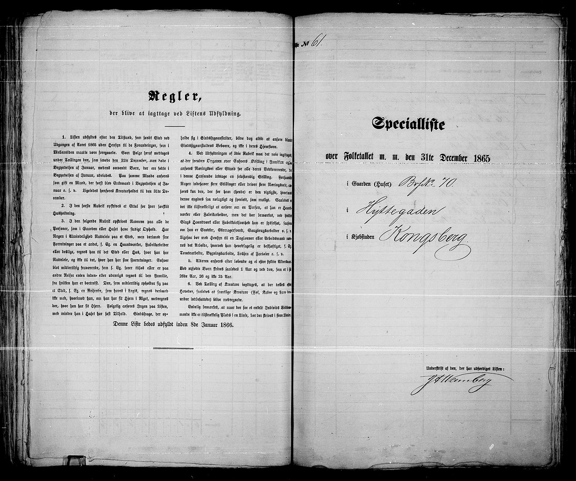 RA, 1865 census for Kongsberg/Kongsberg, 1865, p. 132