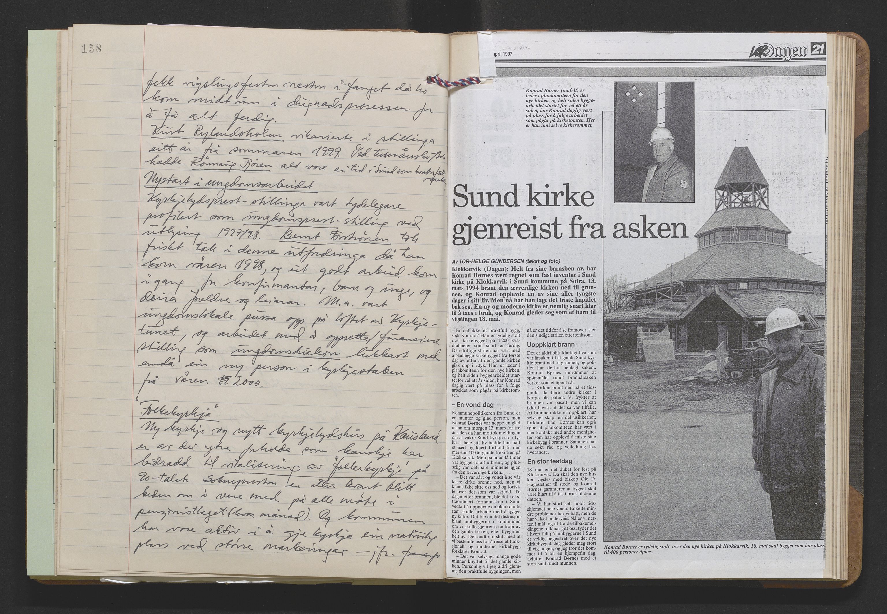 Sund sokneprestembete, AV/SAB-A-99930/F/Fa/L0002: Kallsbok Sund prestegjeld , 1934-2011, p. 158