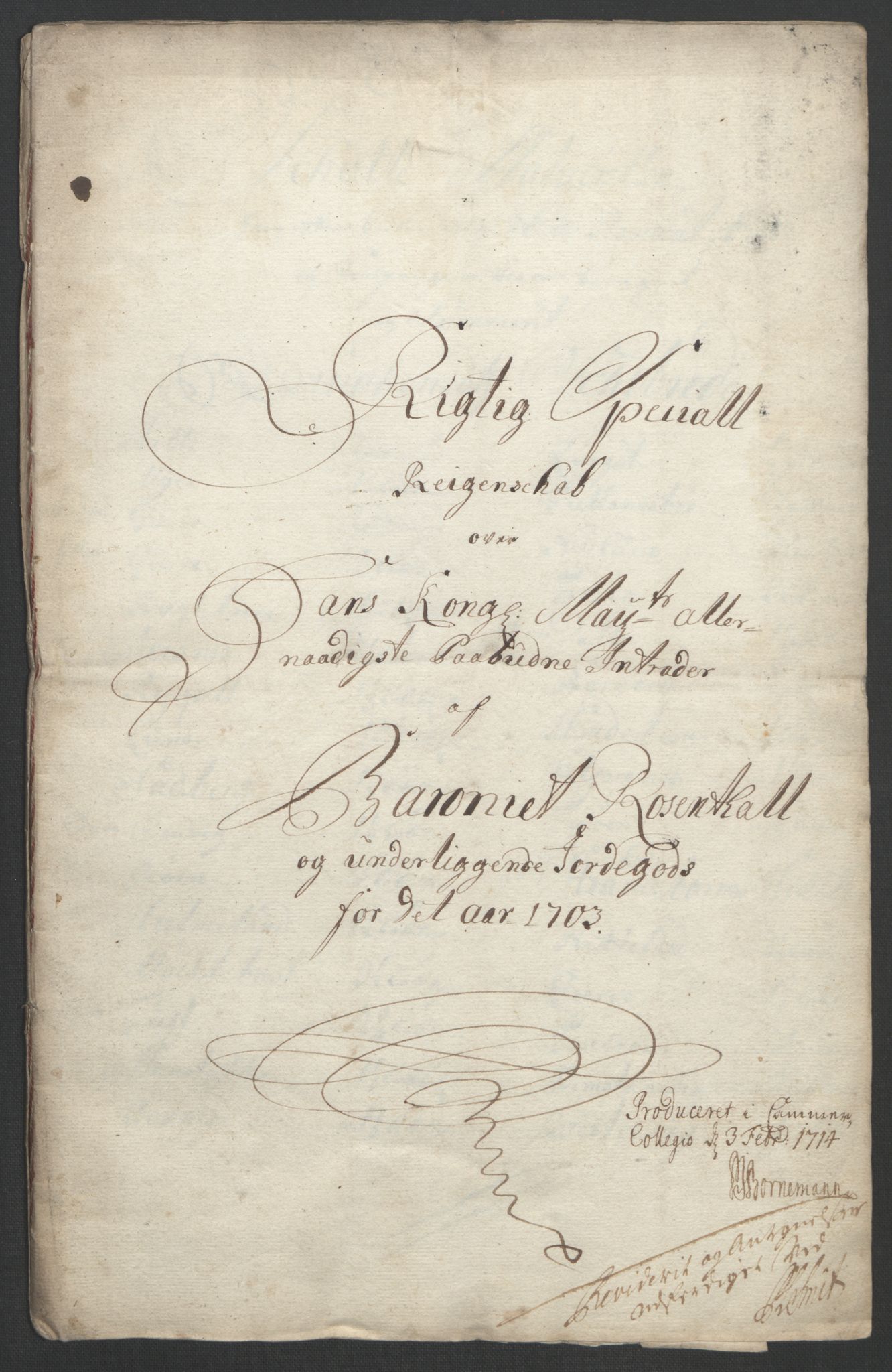 Rentekammeret inntil 1814, Reviderte regnskaper, Fogderegnskap, AV/RA-EA-4092/R49/L3138: Fogderegnskap Rosendal Baroni, 1691-1714, p. 136