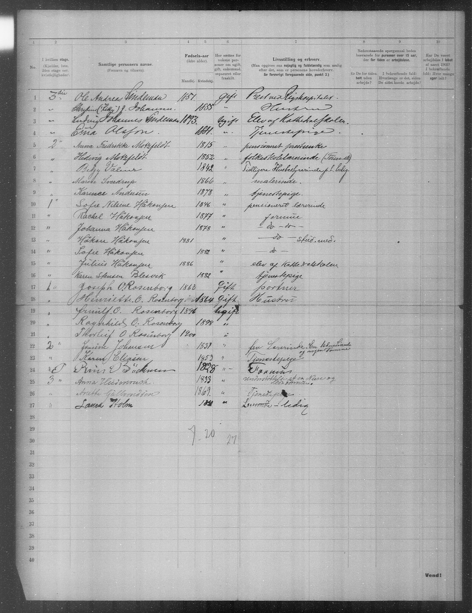 OBA, Municipal Census 1903 for Kristiania, 1903, p. 17925