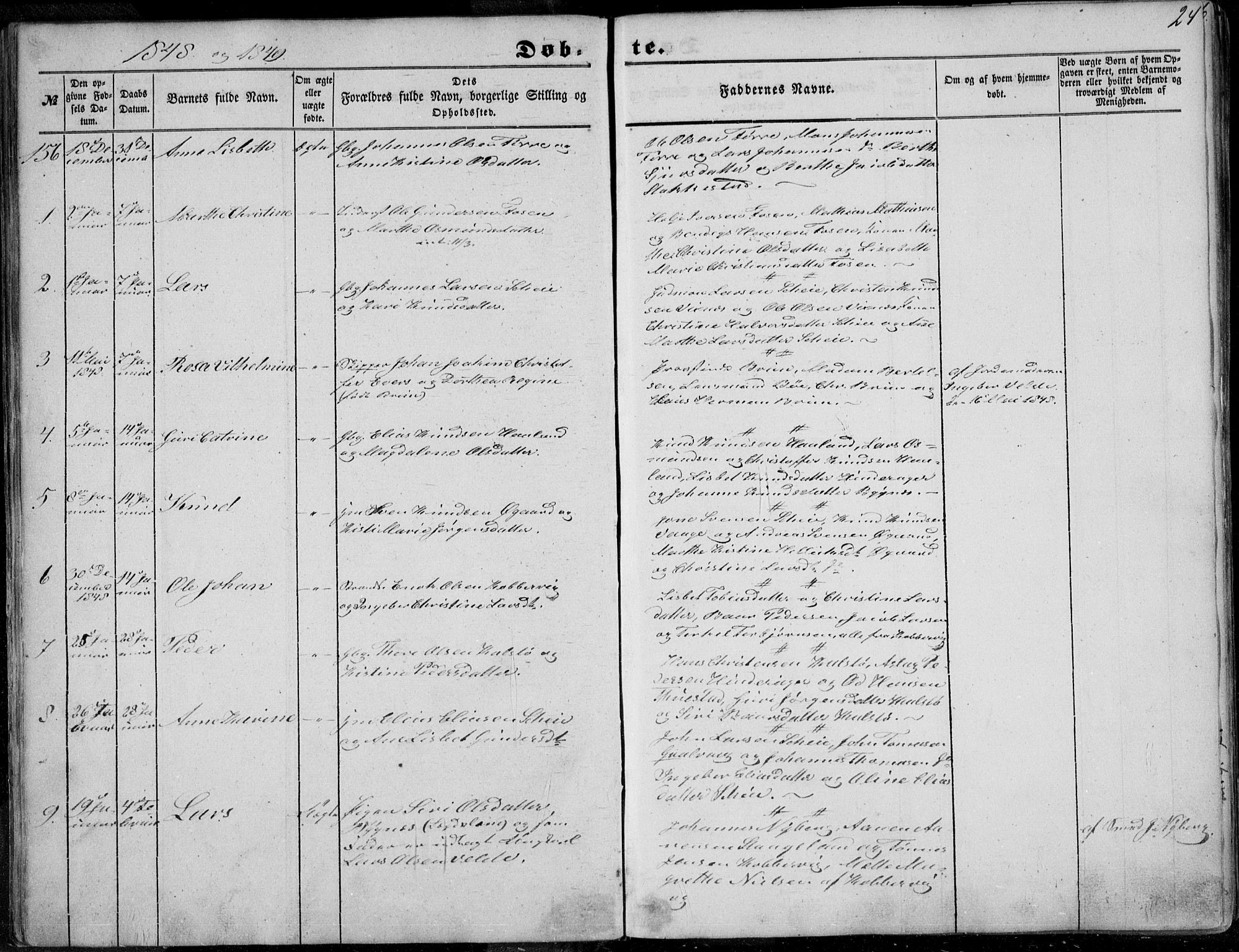 Avaldsnes sokneprestkontor, AV/SAST-A -101851/H/Ha/Haa/L0008: Parish register (official) no. A 8, 1847-1857, p. 24