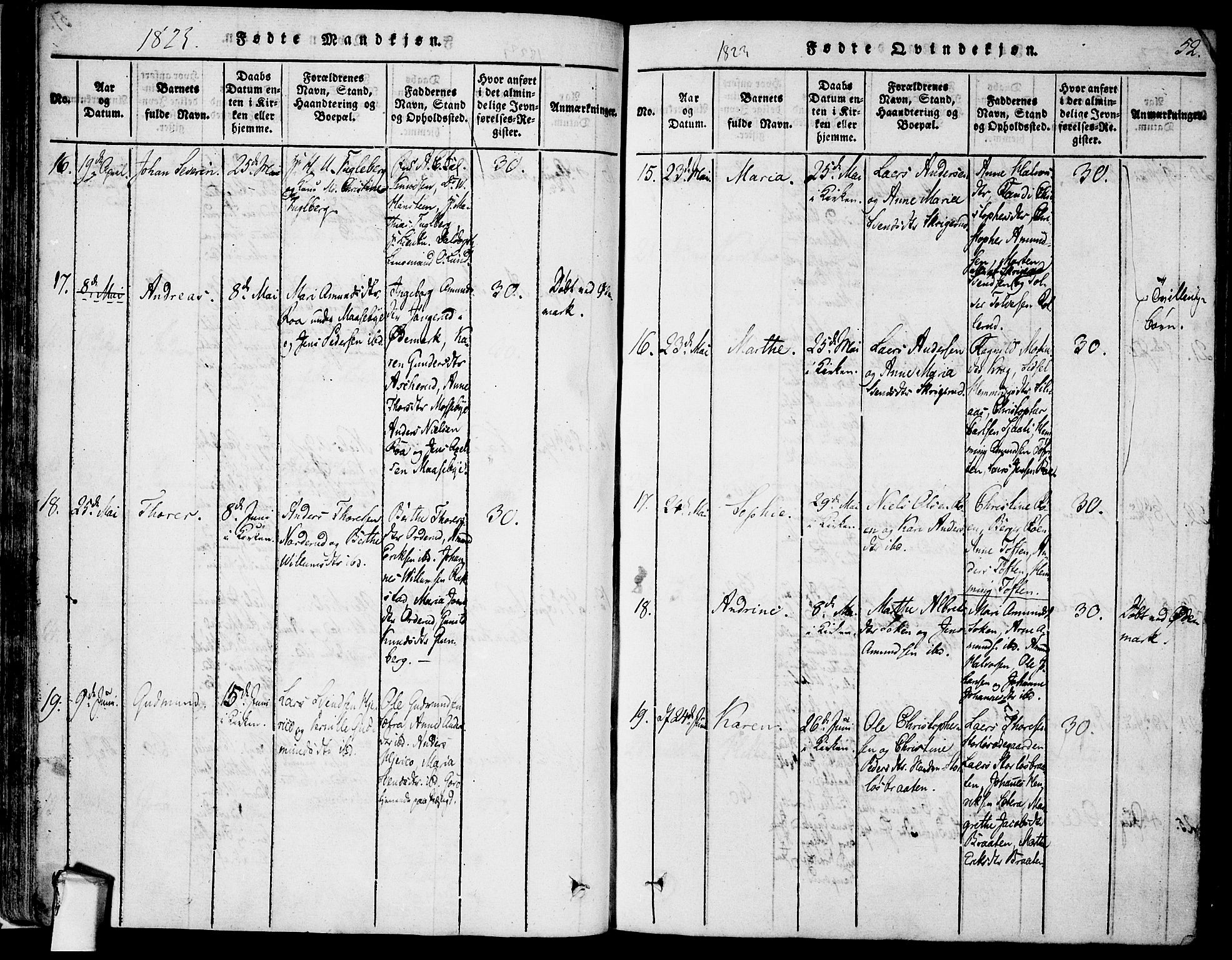 Rødenes prestekontor Kirkebøker, AV/SAO-A-2005/F/Fa/L0004: Parish register (official) no. I 4, 1814-1838, p. 52