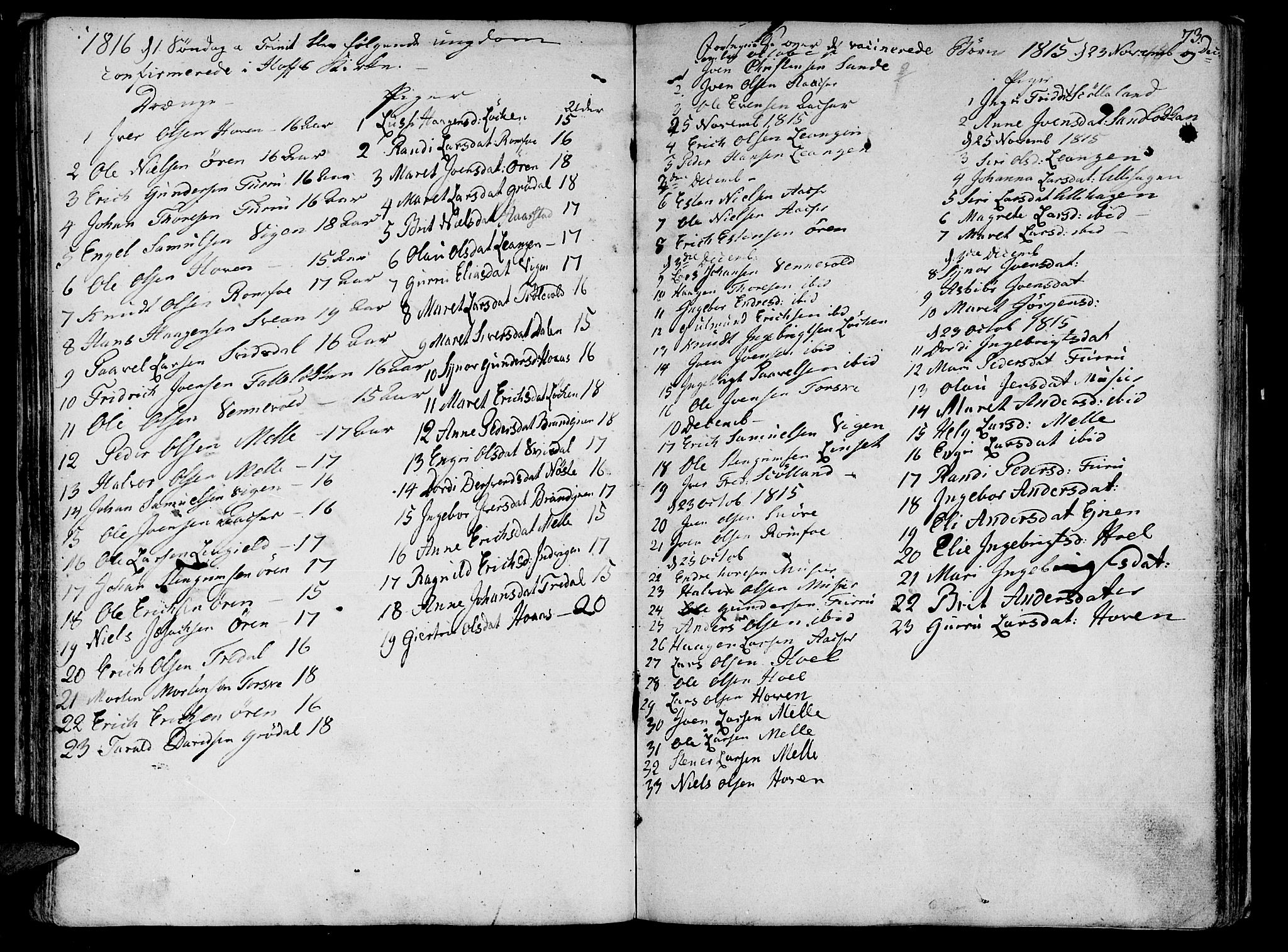 Ministerialprotokoller, klokkerbøker og fødselsregistre - Møre og Romsdal, SAT/A-1454/590/L1008: Parish register (official) no. 590A02, 1794-1820, p. 73