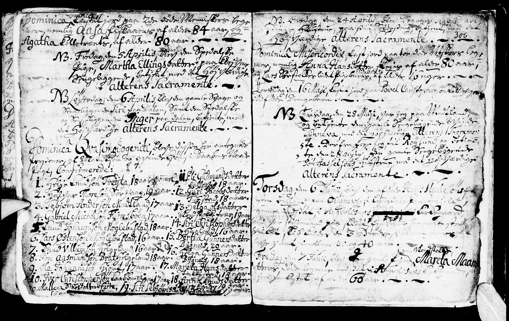 Avaldsnes sokneprestkontor, AV/SAST-A -101851/H/Ha/Haa/L0001: Parish register (official) no. A 1, 1711-1764, p. 306