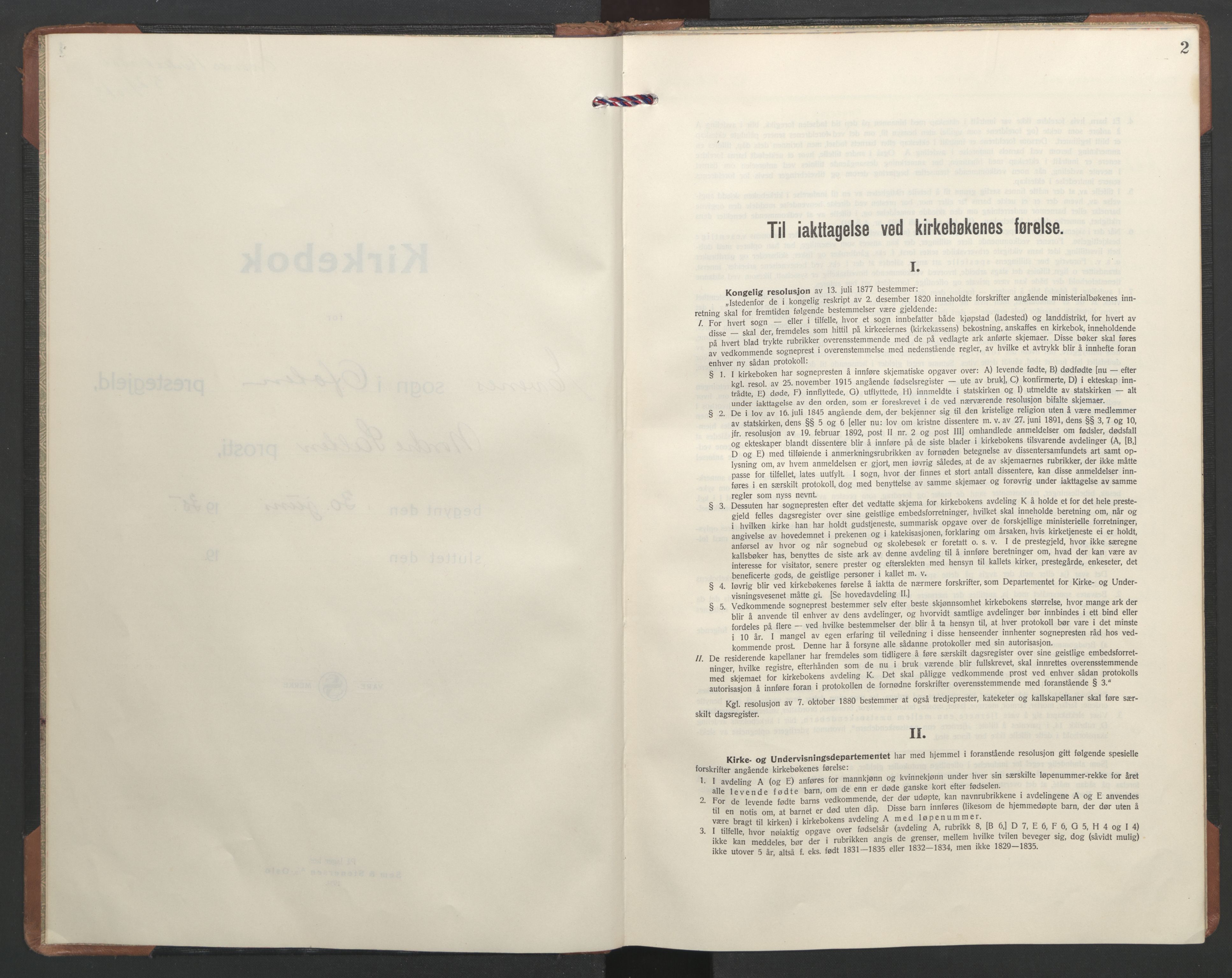 Ministerialprotokoller, klokkerbøker og fødselsregistre - Nordland, SAT/A-1459/863/L0906: Parish register (official) no. 863A18, 1935-1954, p. 2
