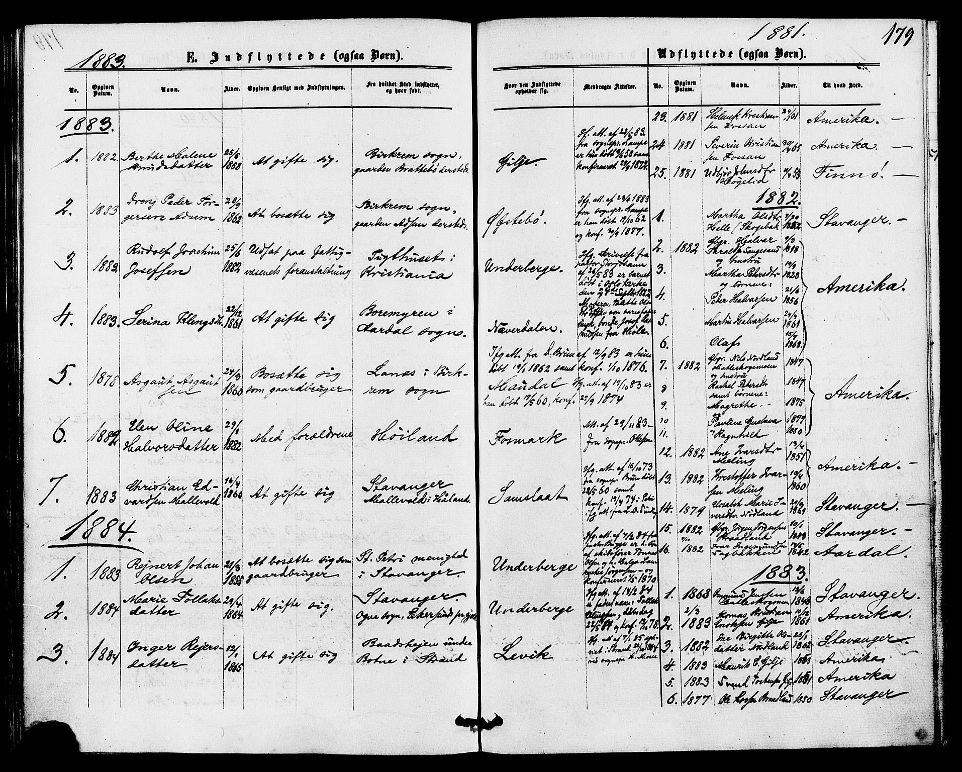 Høgsfjord sokneprestkontor, SAST/A-101624/H/Ha/Haa/L0004: Parish register (official) no. A 4, 1876-1884, p. 179