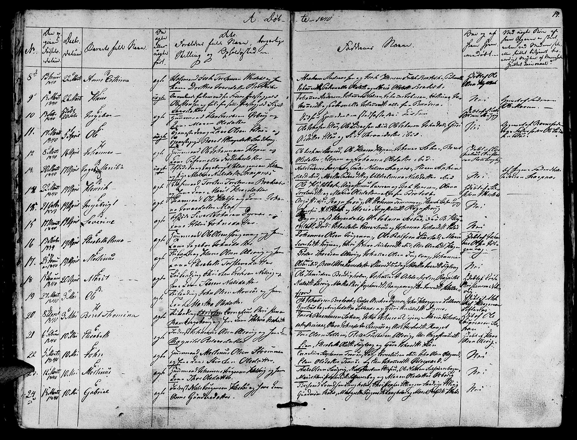 Ministerialprotokoller, klokkerbøker og fødselsregistre - Møre og Romsdal, AV/SAT-A-1454/581/L0936: Parish register (official) no. 581A04, 1836-1852, p. 14